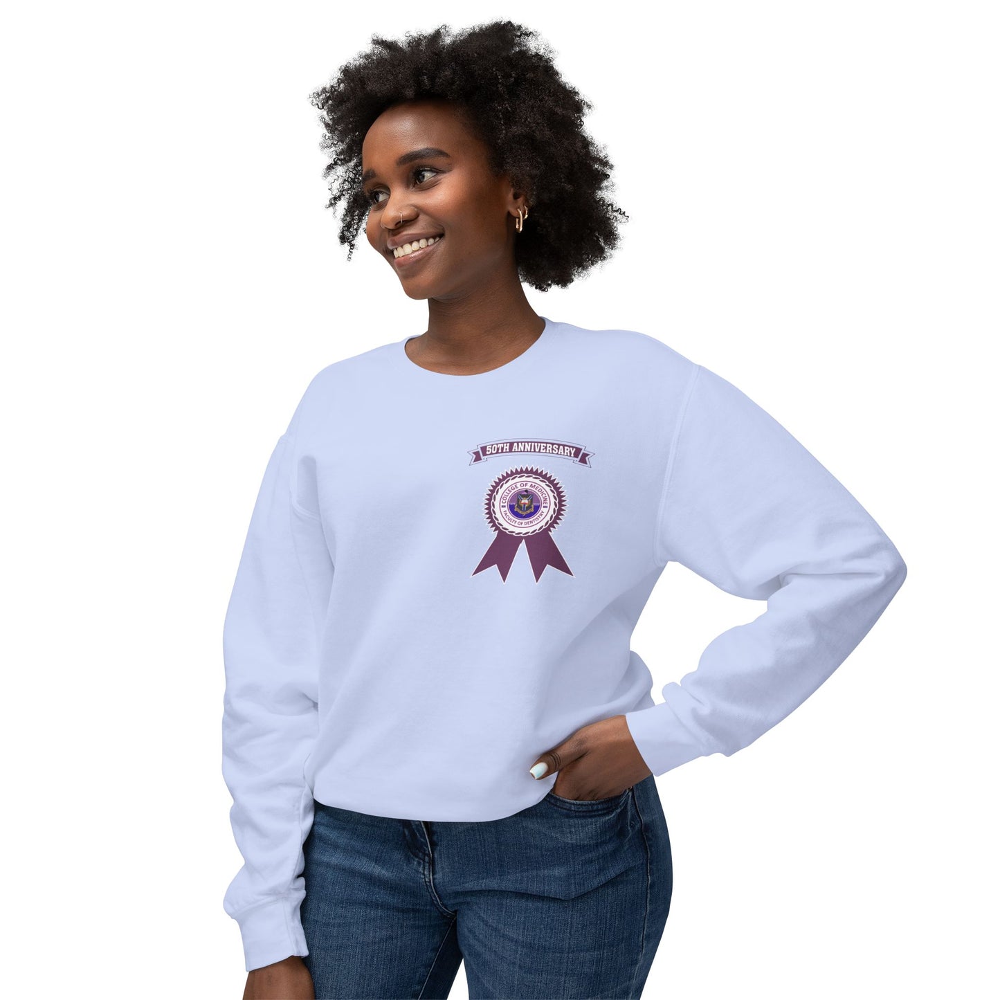 50th Anniversary - Unisex Lightweight Crewneck Sweatshirt