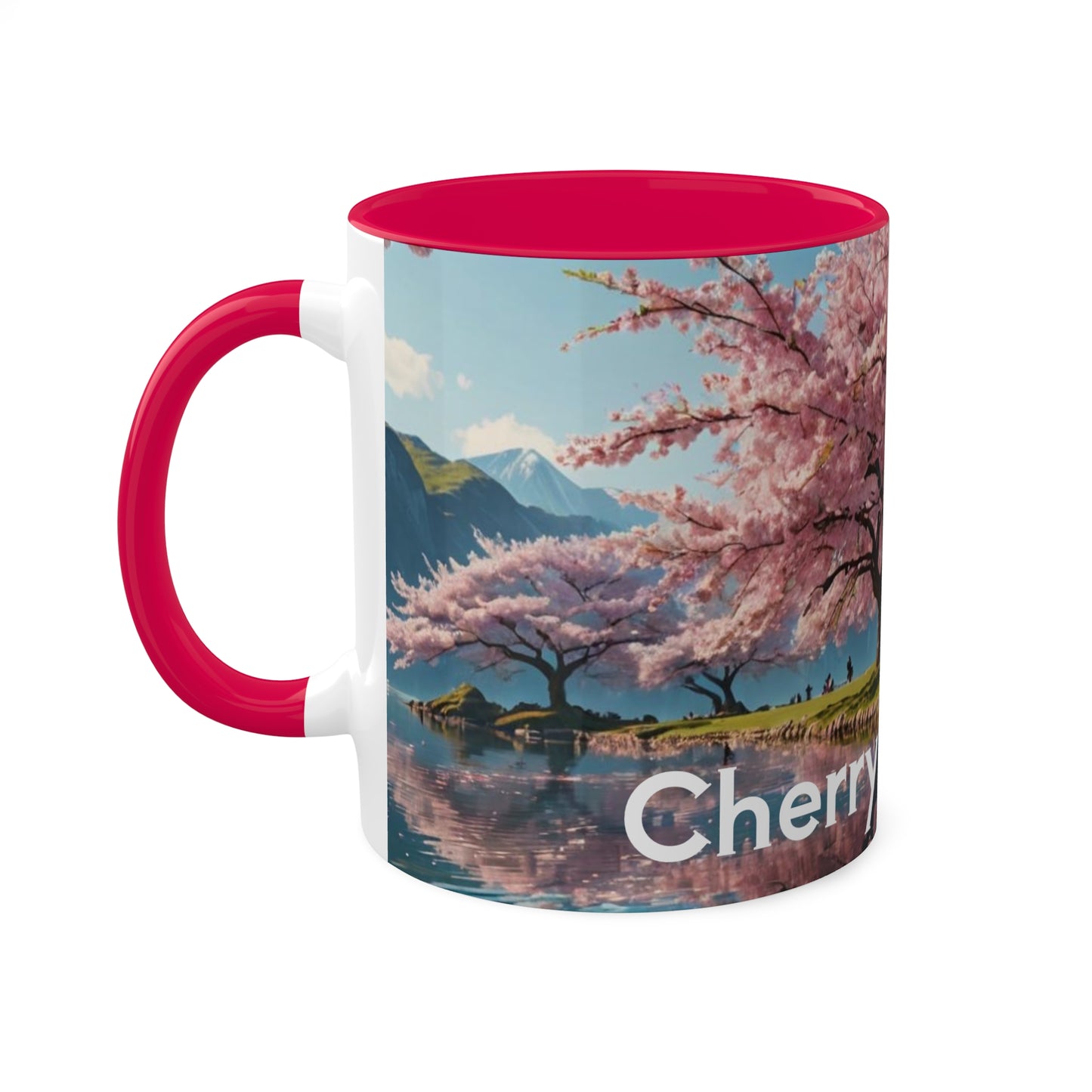 Cherry Blossom Colorful Mugs, 11oz