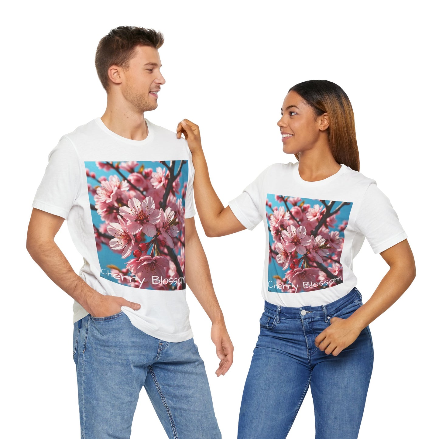 Cherry Blossom Unisex Jersey Short Sleeve Tee