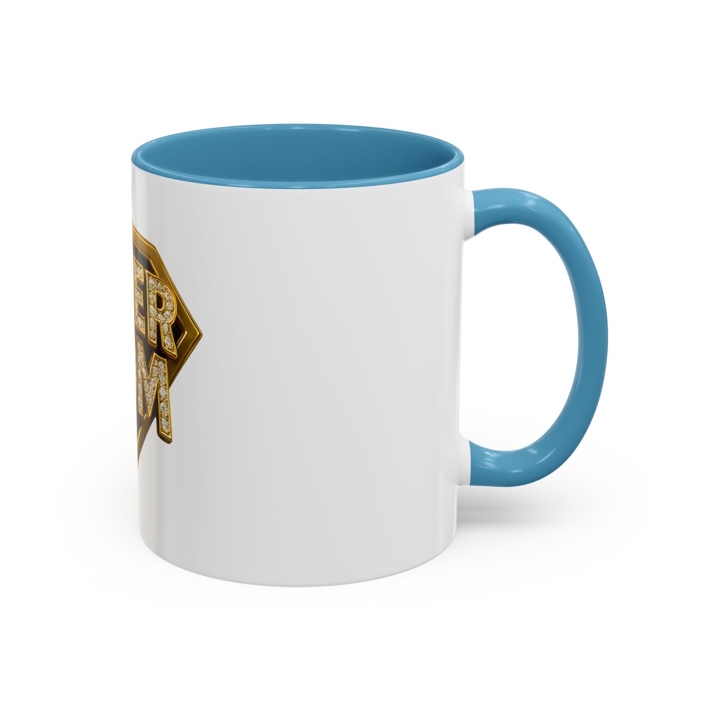 SUPER MOM - Accent Coffee Mug (11, 15oz)