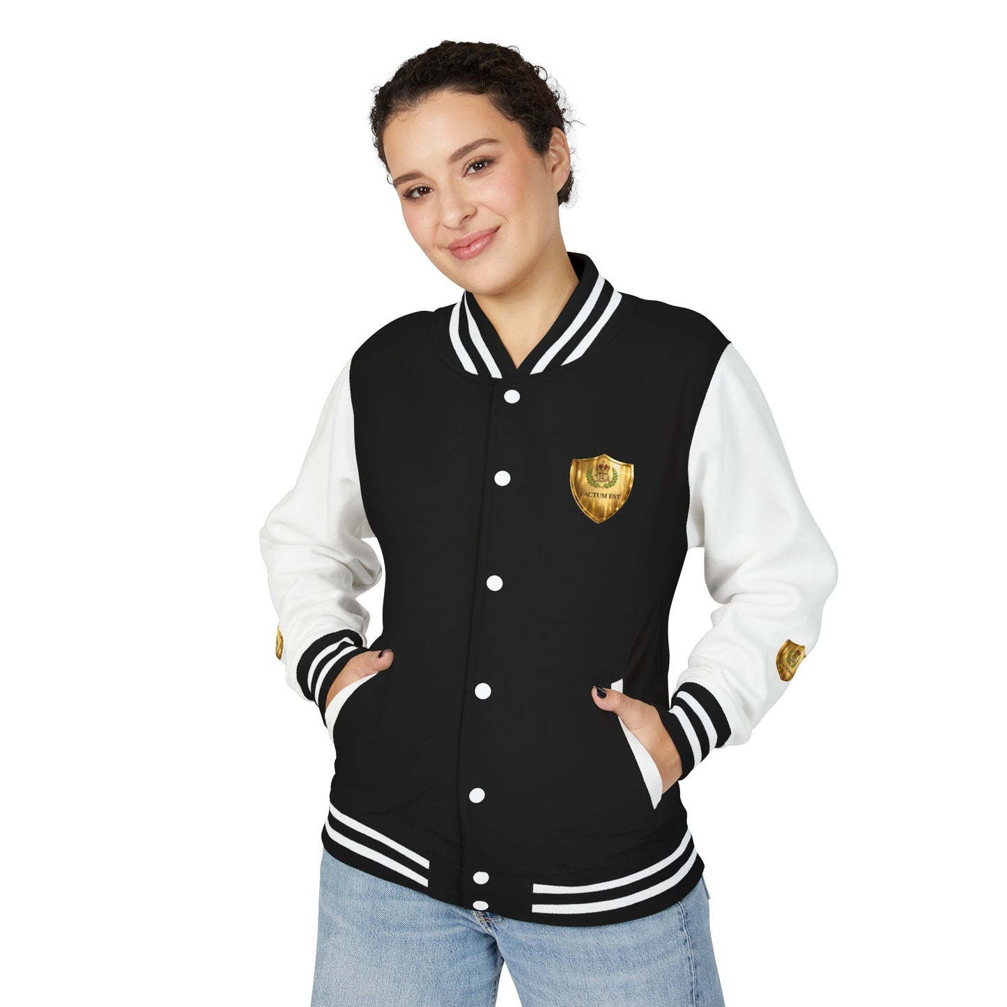 Factum Est-Unisex Heavyweight Letterman Jacket