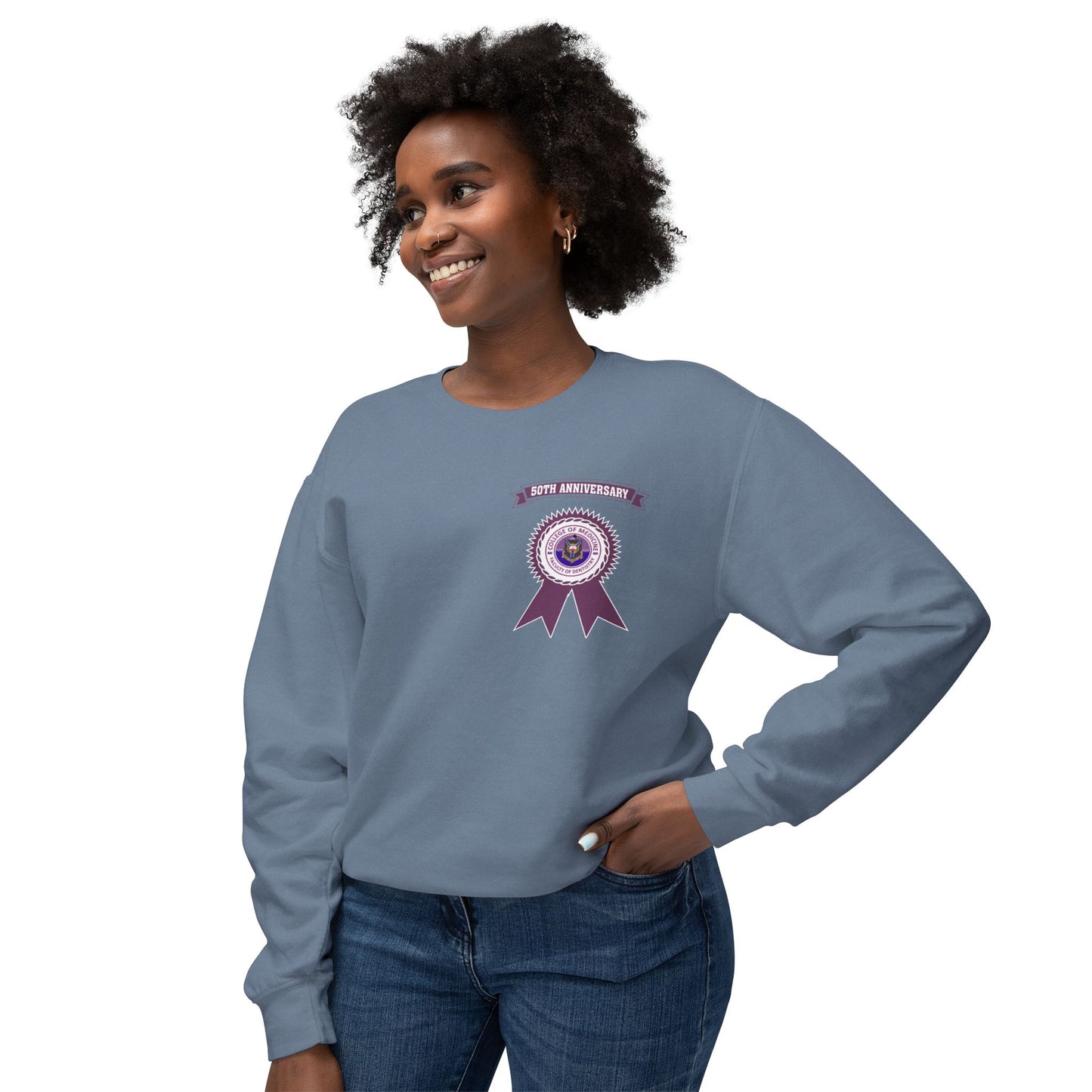 50th Anniversary - Unisex Lightweight Crewneck Sweatshirt