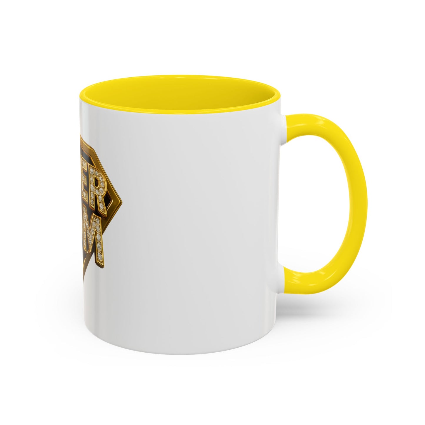 SUPER MOM - Accent Coffee Mug (11, 15oz)