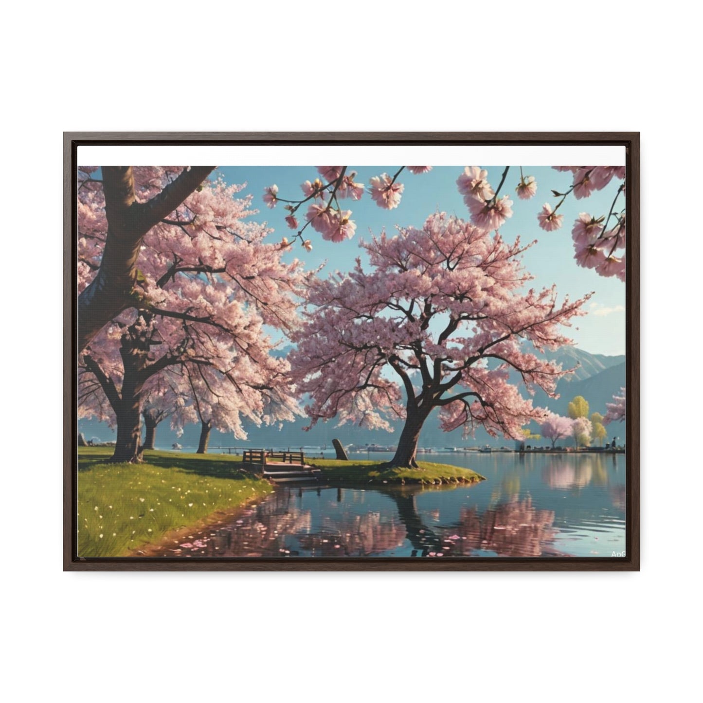 Cherry Blossom Gallery Canvas Wraps, Horizontal Frame