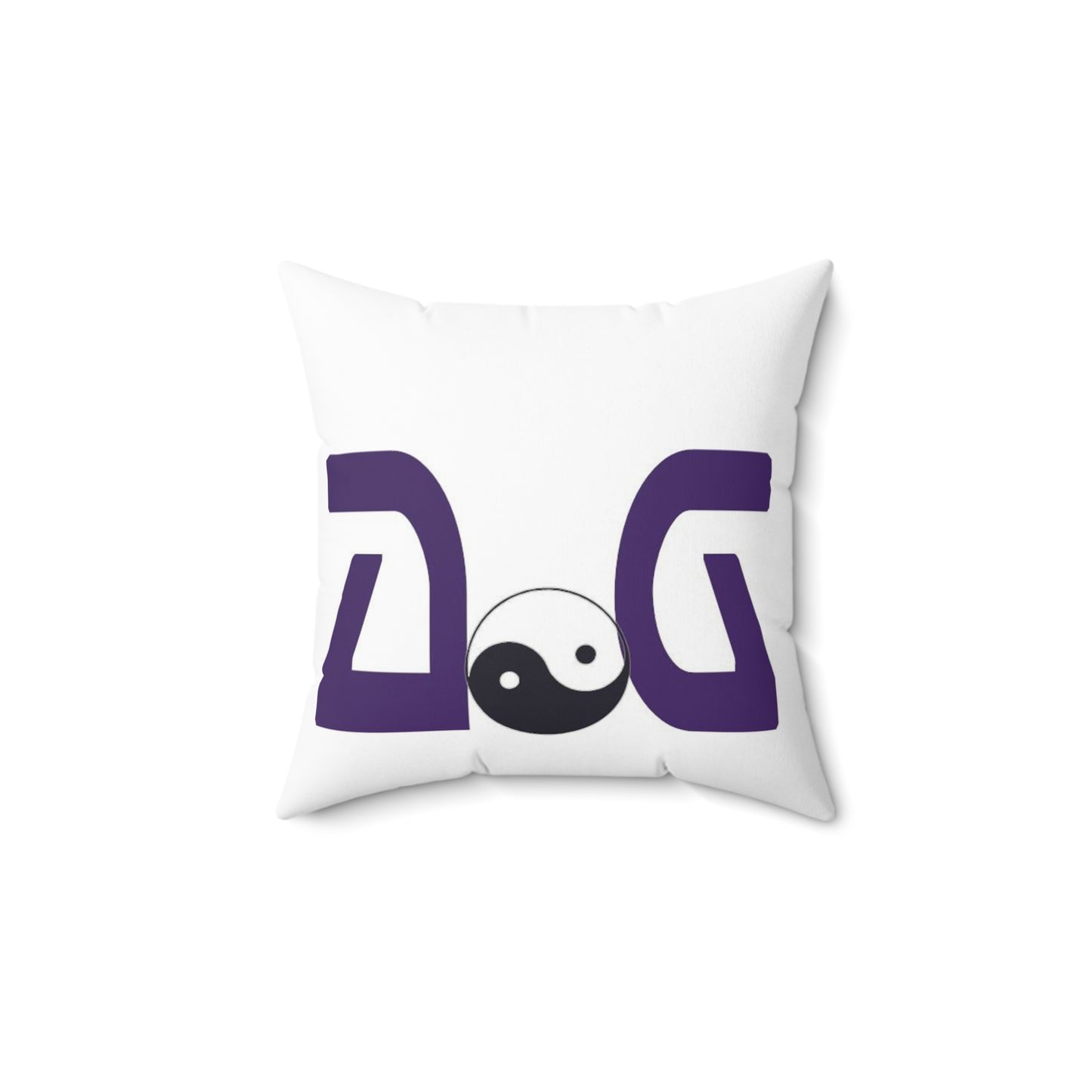 Purple Spun Polyester Square Pillow