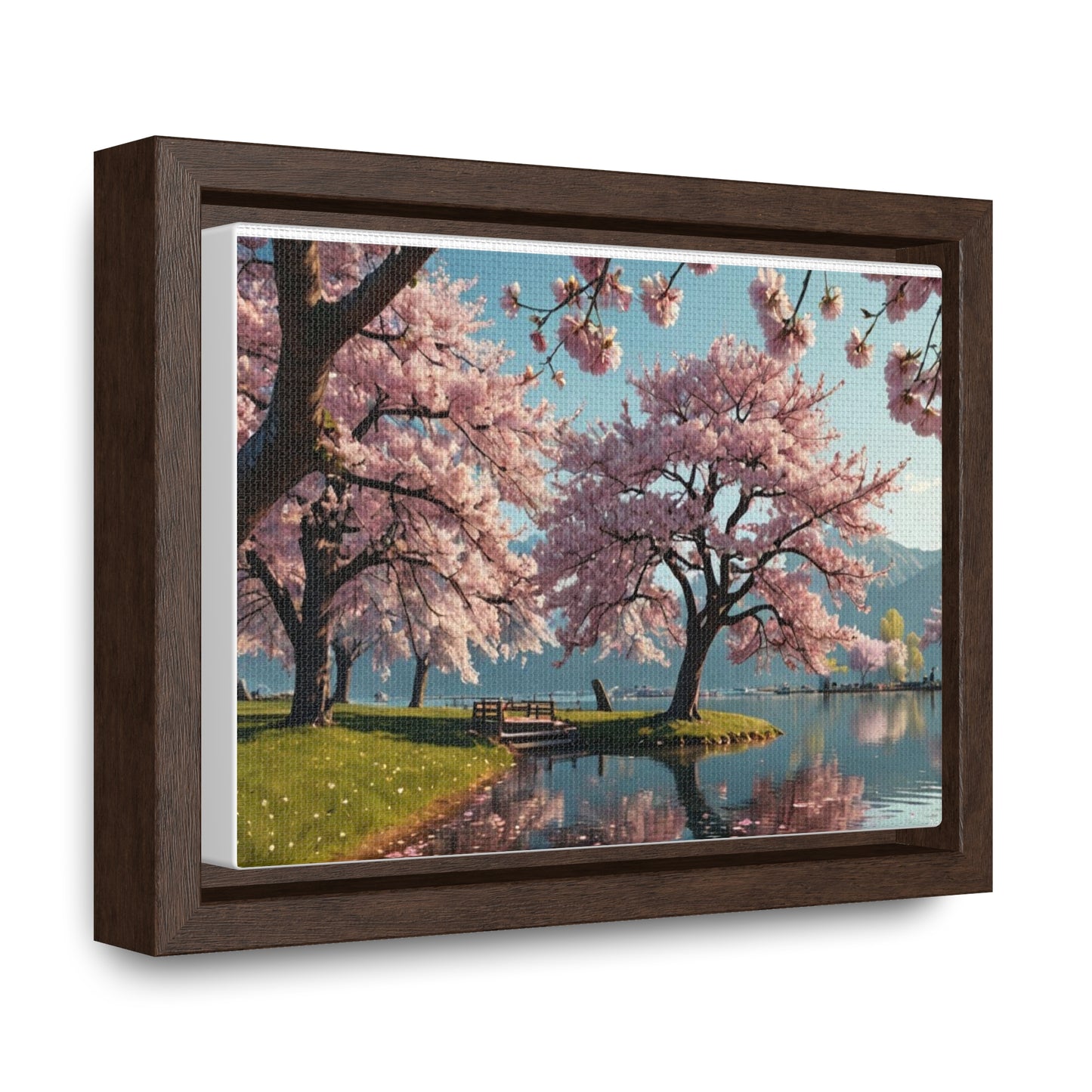 Cherry Blossom Gallery Canvas Wraps, Horizontal Frame