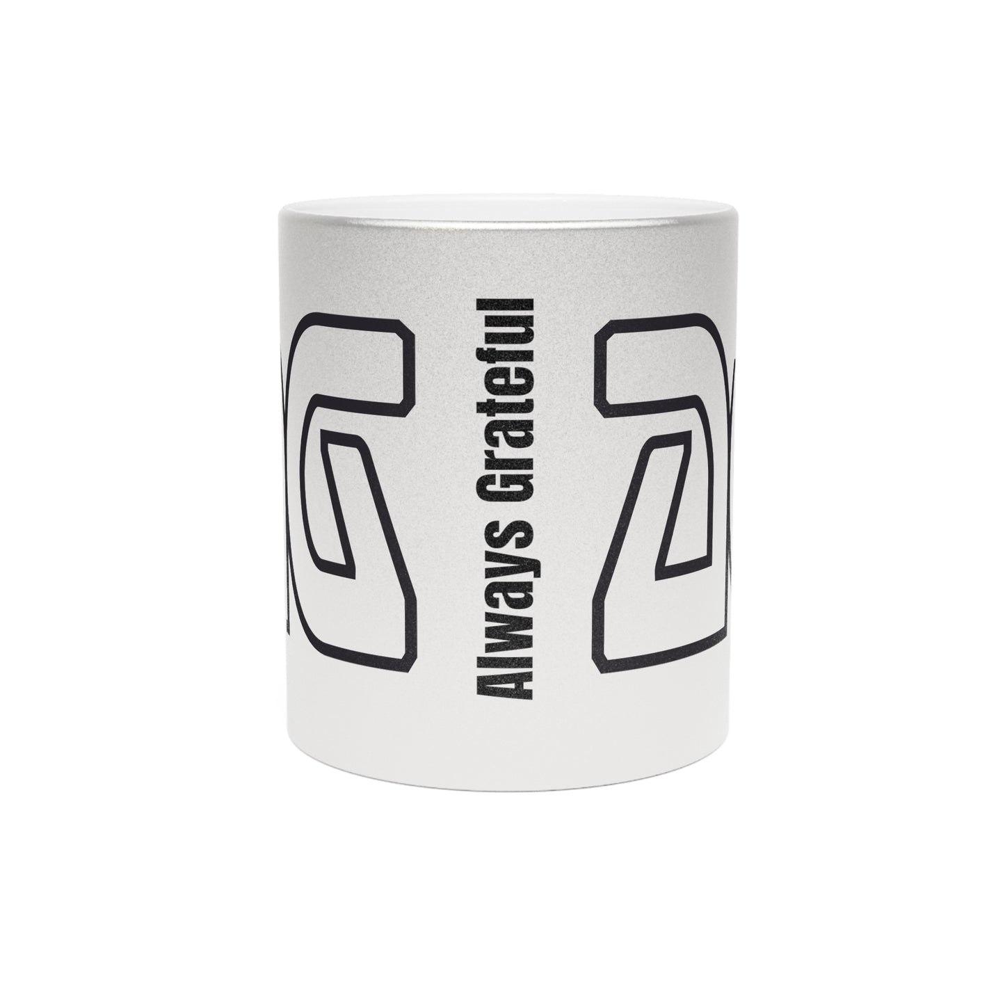 AG Always Grateful Metallic Mug (Silver\Gold)