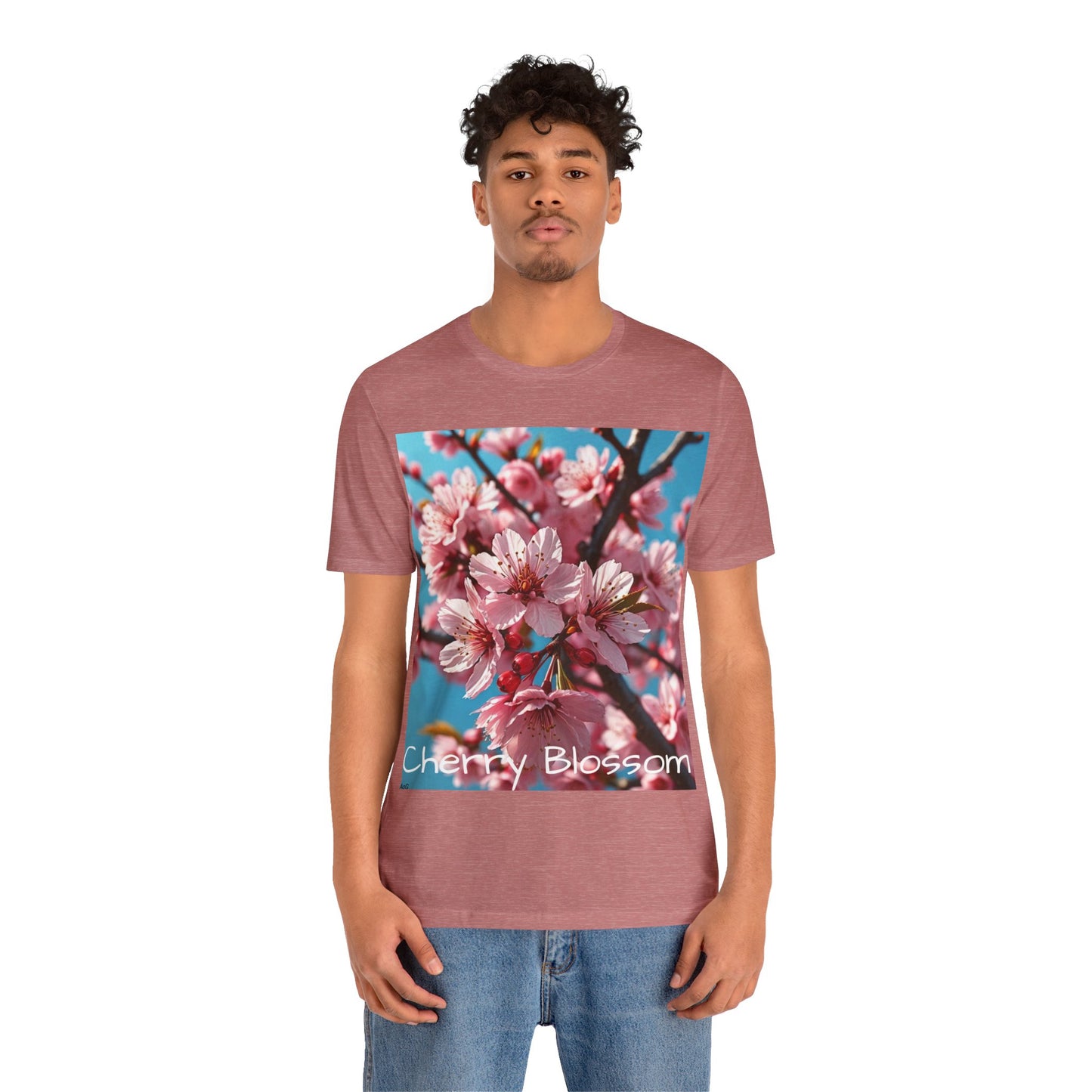 Cherry Blossom Unisex Jersey Short Sleeve Tee