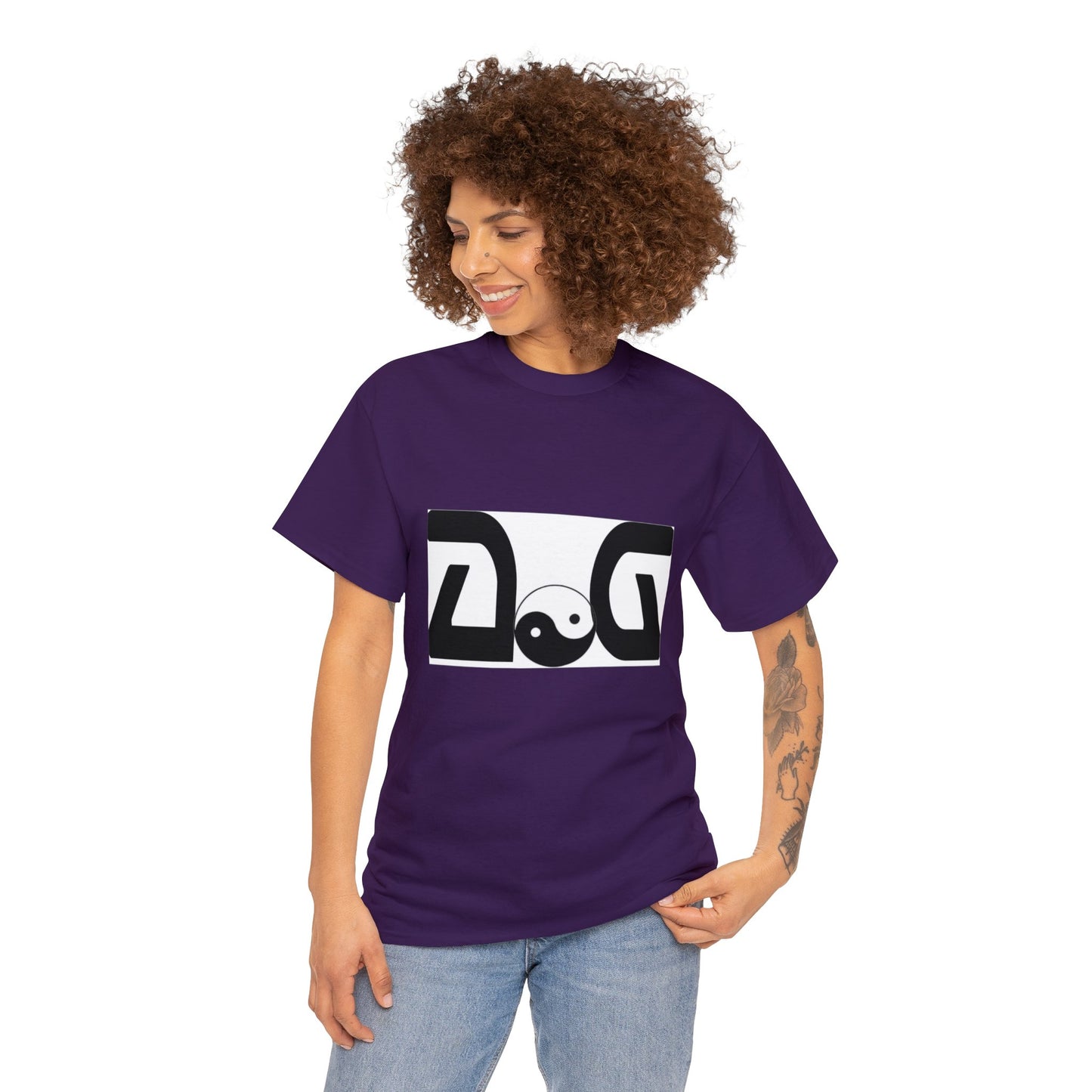 Purple Cardinal Red AoG Unisex Heavy Cotton Tee