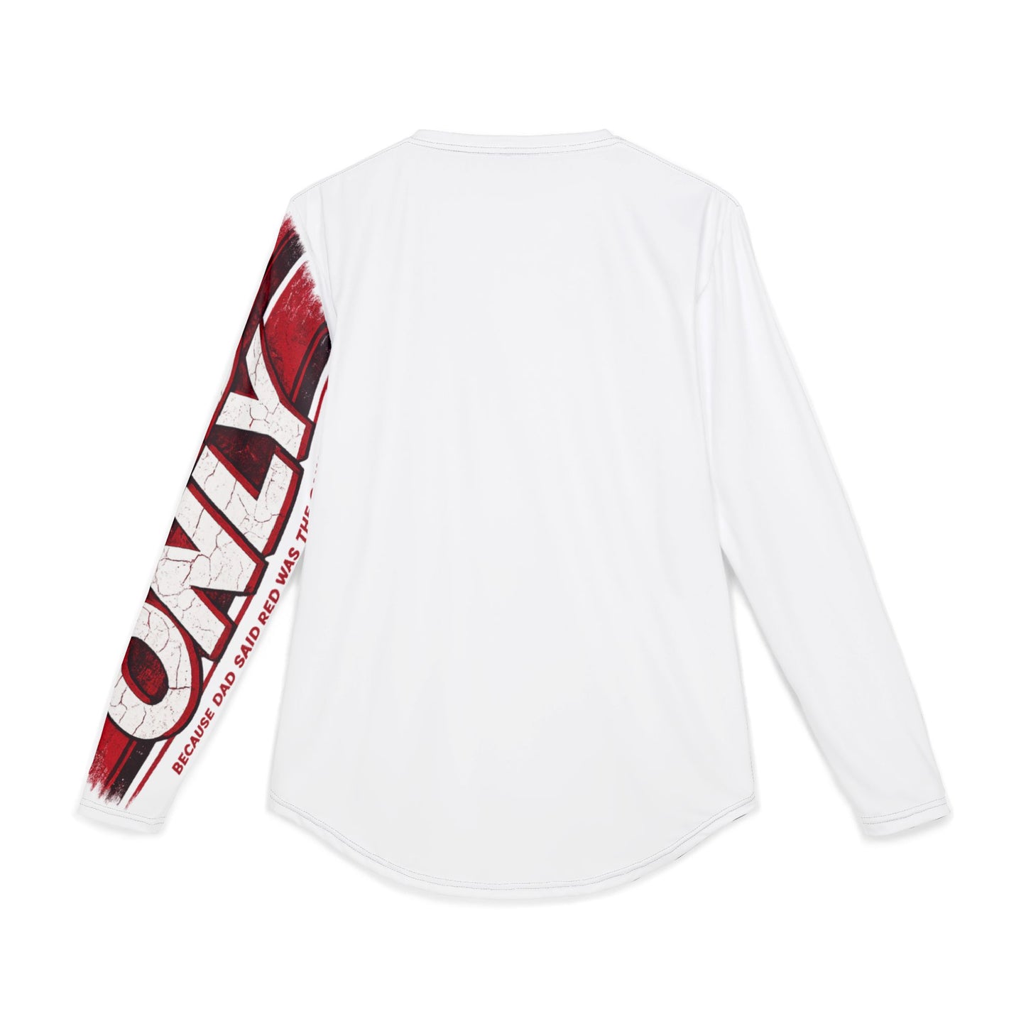 Red Only Men's UV Protection Long Sleeve Shirt (AOP)