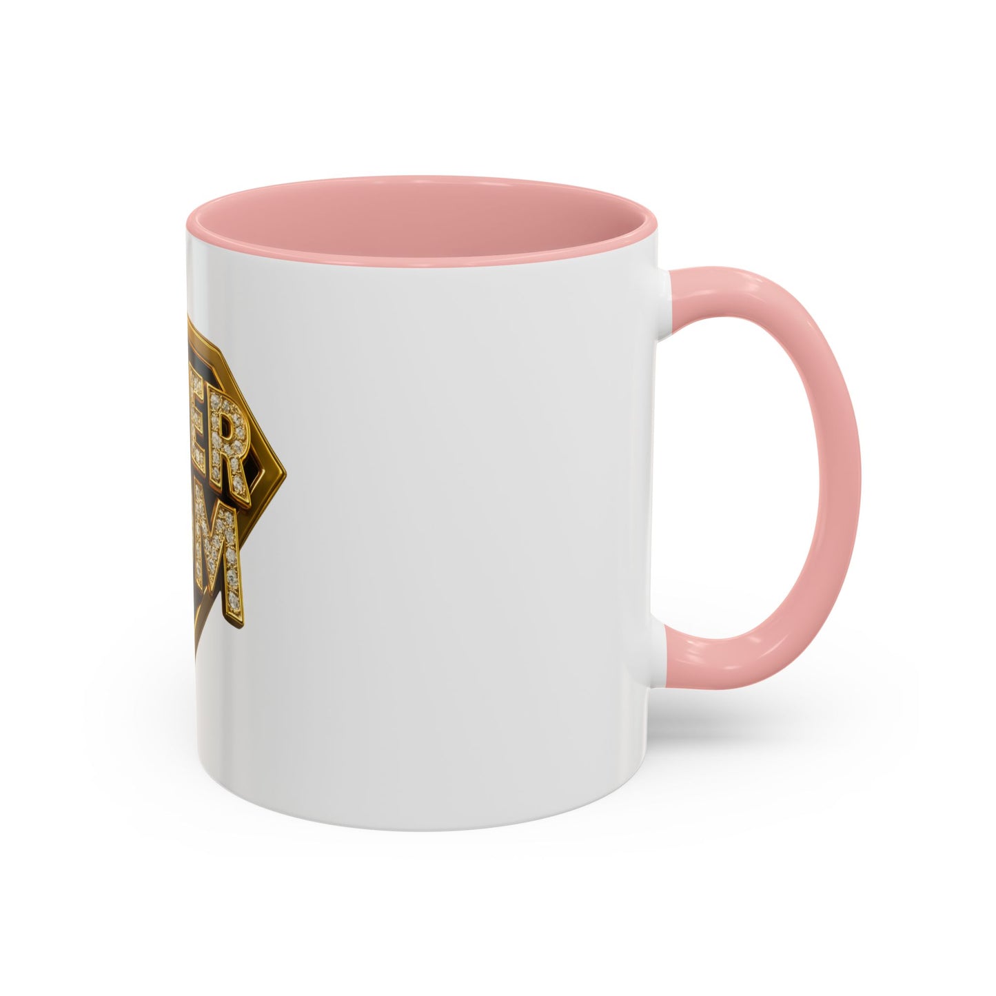 SUPER MOM - Accent Coffee Mug (11, 15oz)