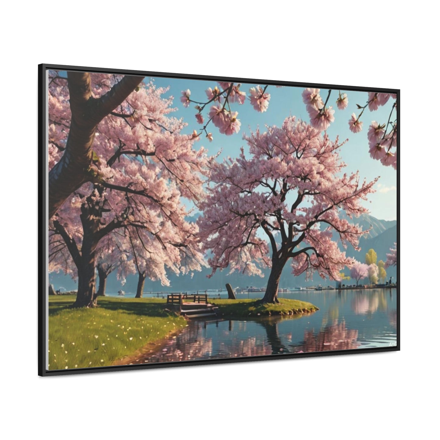 Cherry Blossom Gallery Canvas Wraps, Horizontal Frame