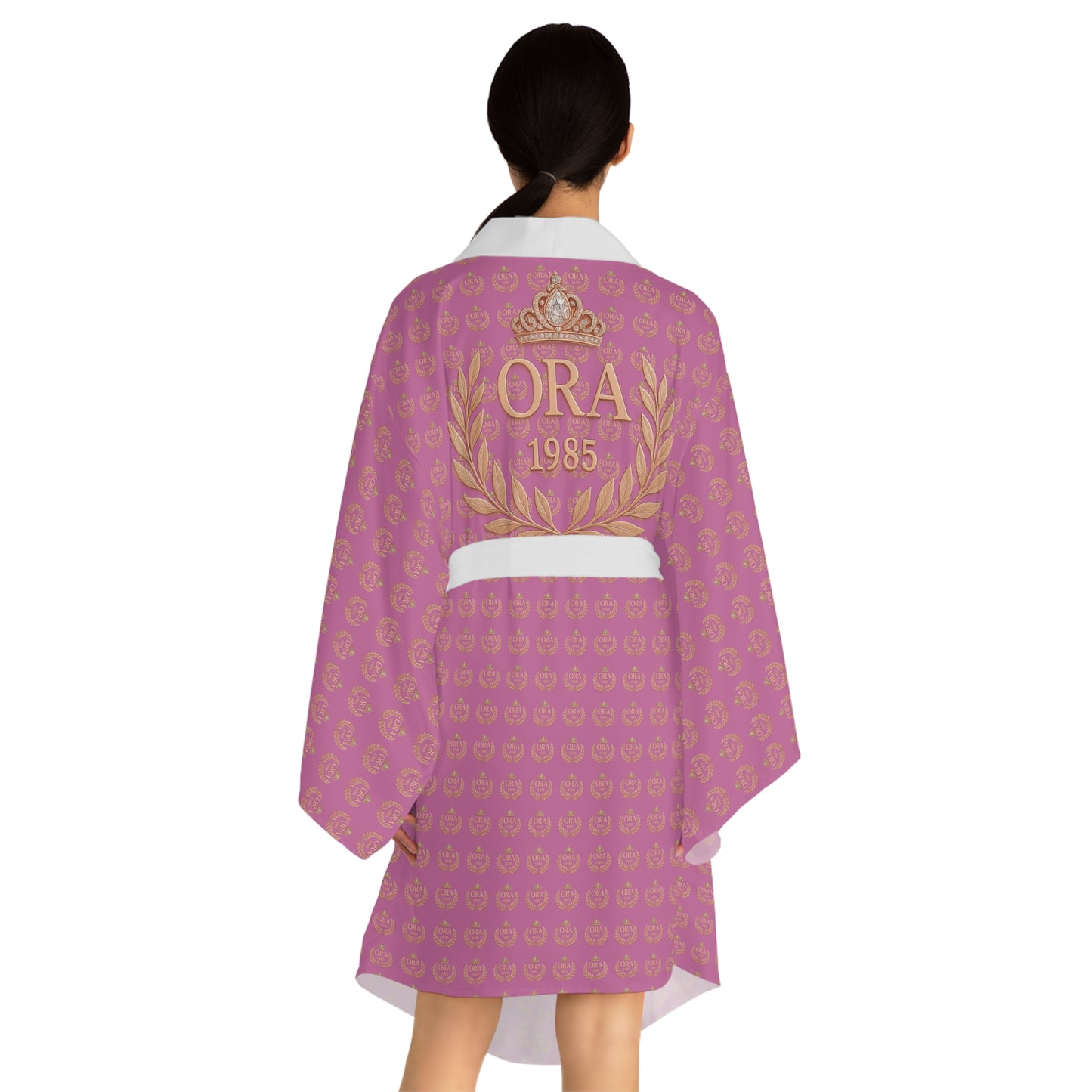 ORA - Long Sleeve Kimono Robe (AOP)