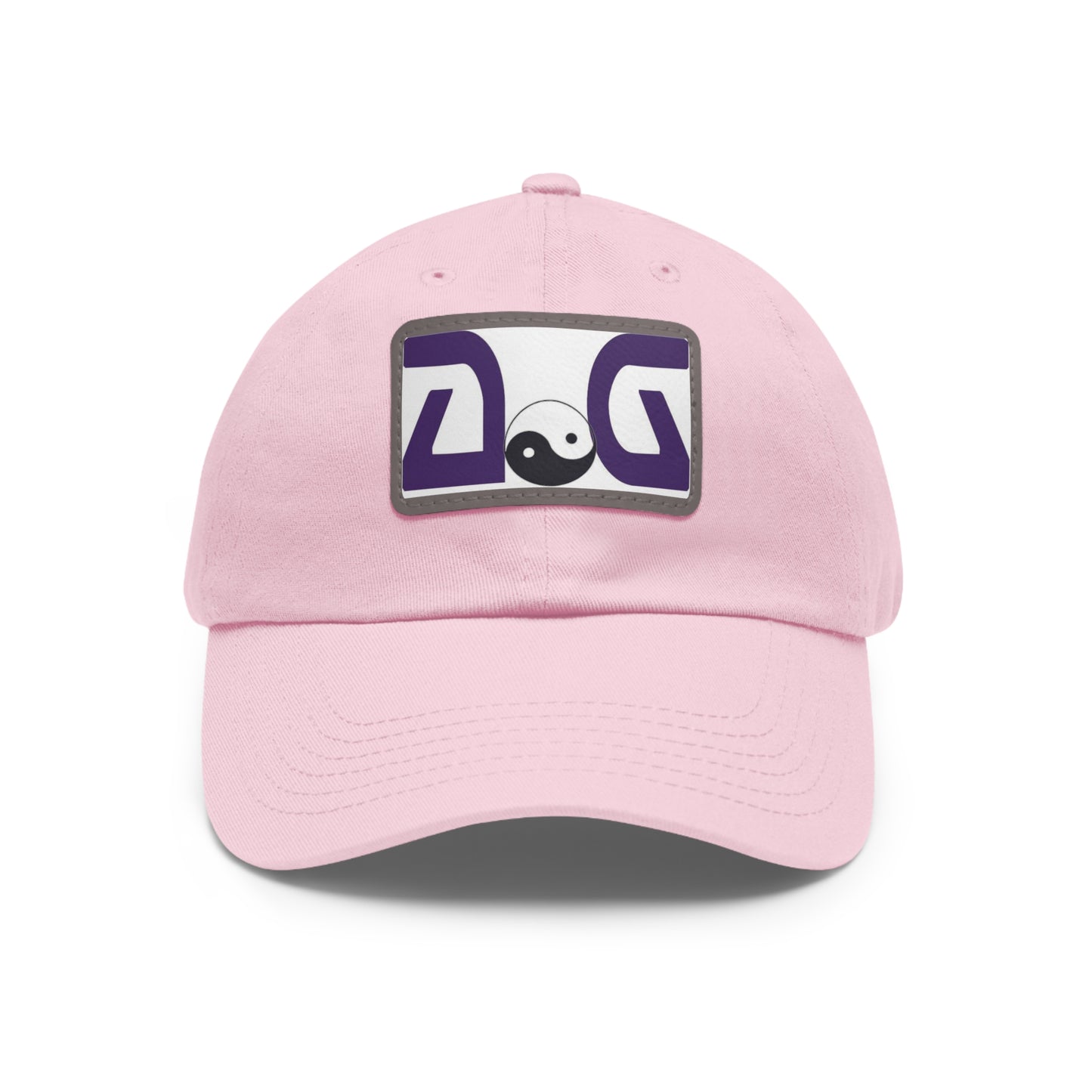 Dad Hat with Leather Patch (Rectangle)