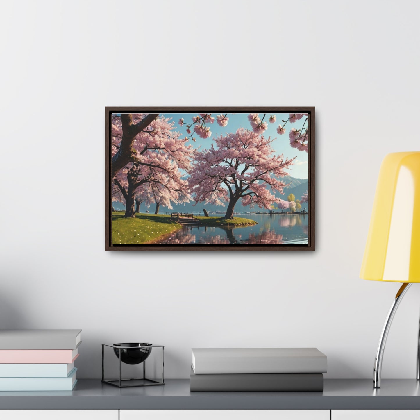 Cherry Blossom Gallery Canvas Wraps, Horizontal Frame