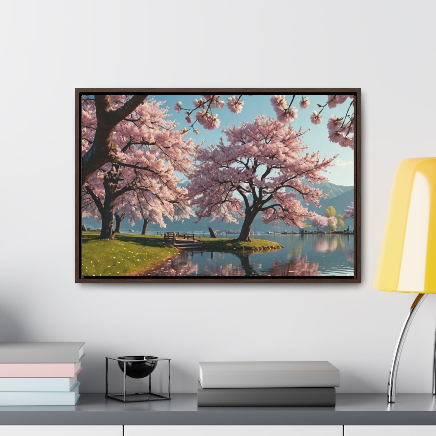 Cherry Blossom Gallery Canvas Wraps, Horizontal Frame