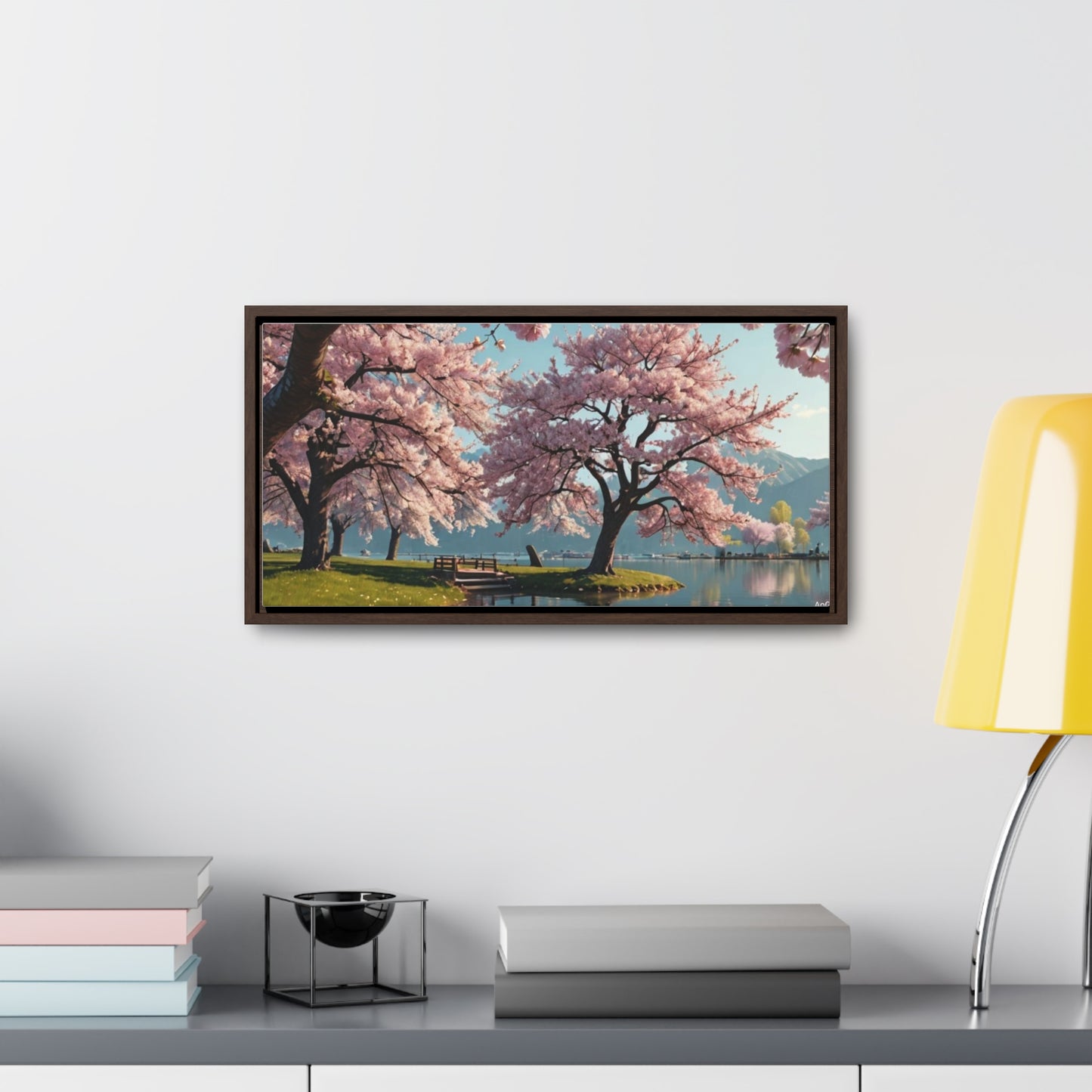 Cherry Blossom Gallery Canvas Wraps, Horizontal Frame