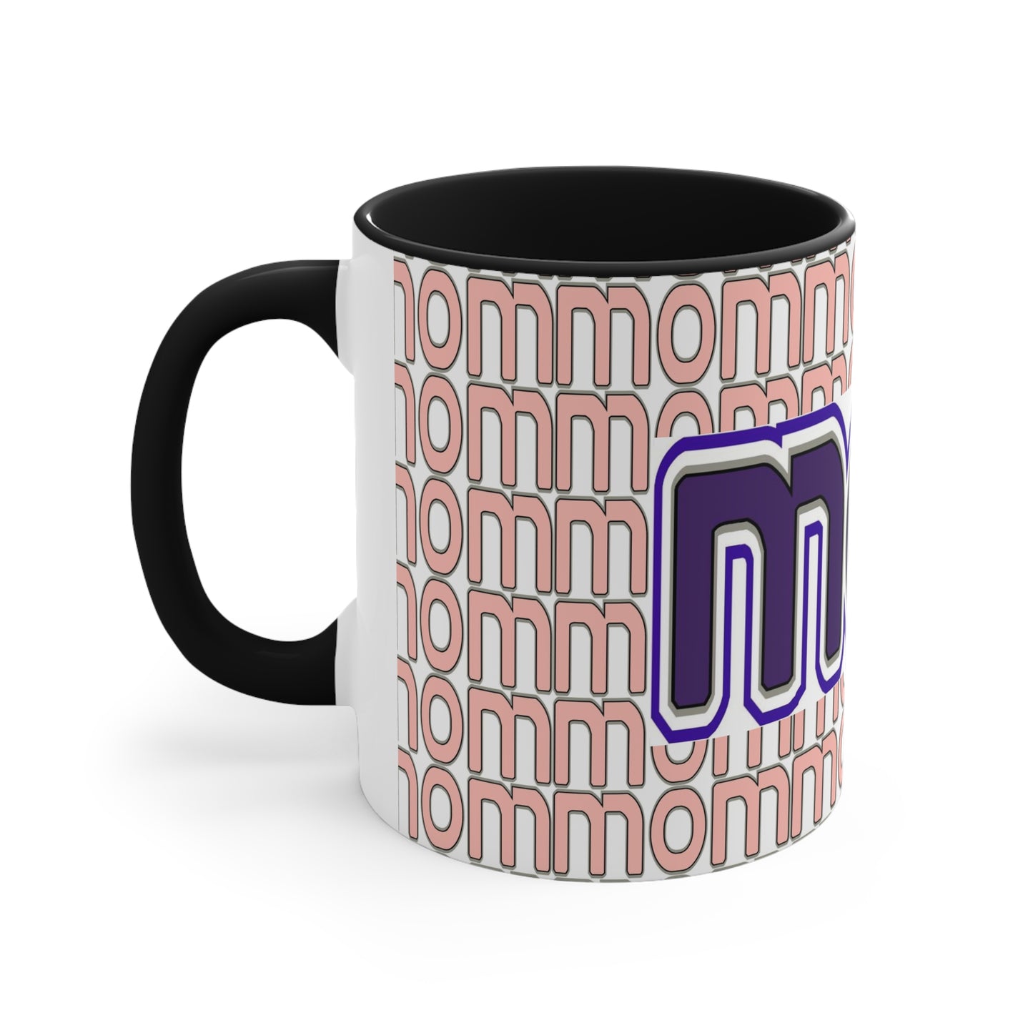 “Mom” Purple Accent Coffee Mug, 11oz