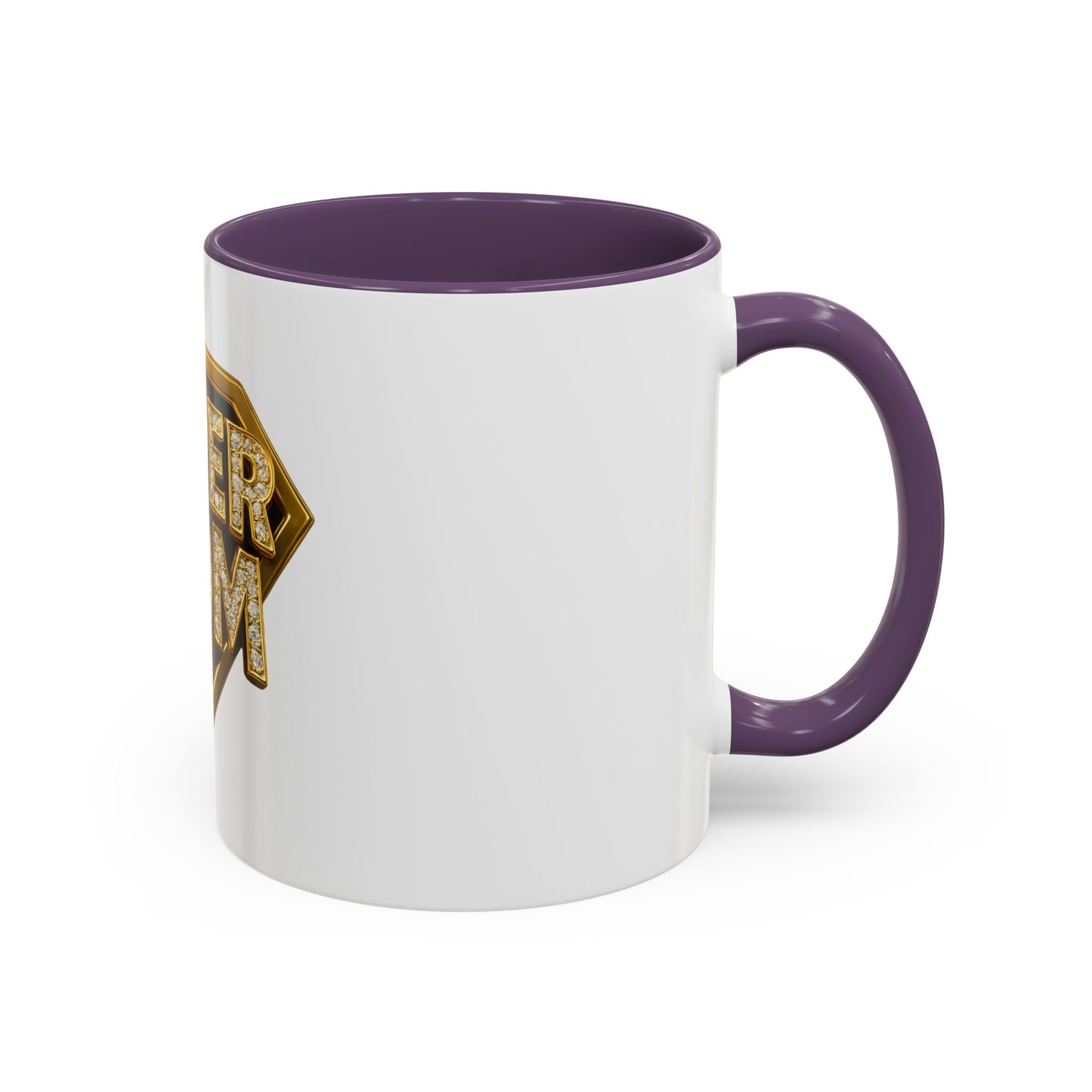 SUPER MOM - Accent Coffee Mug (11, 15oz)