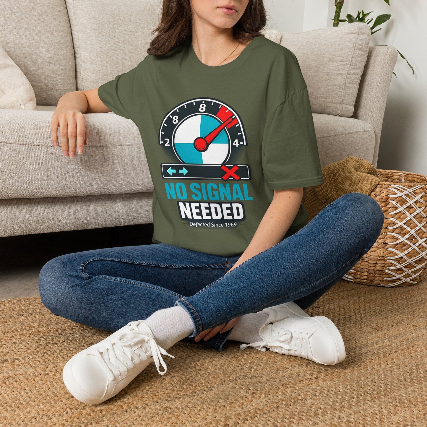 NO SIGNAL NEEDED-Unisex Softstyle T-Shirt