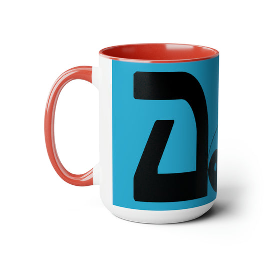 Two-Tone Coffee Mugs, 15oz