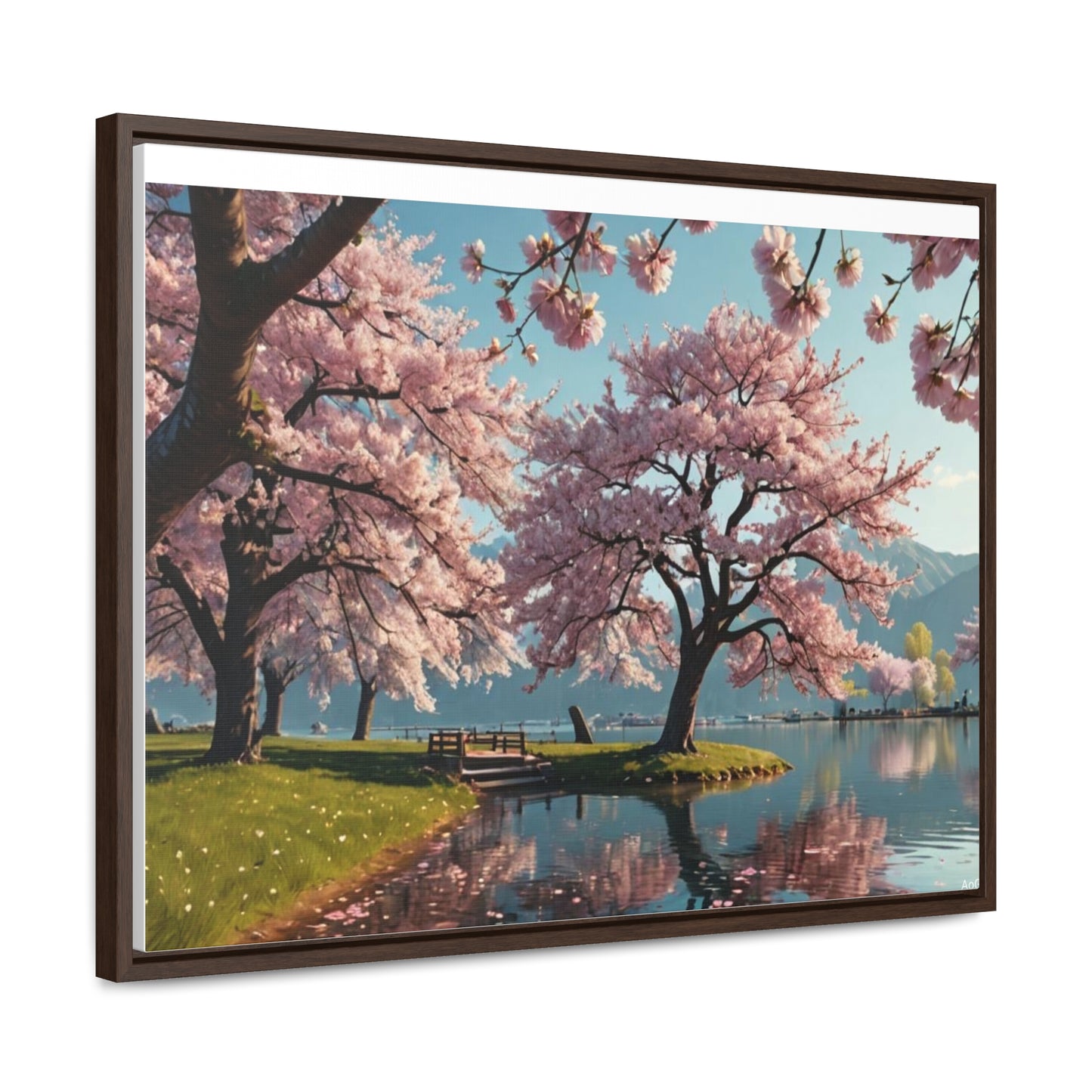 Cherry Blossom Gallery Canvas Wraps, Horizontal Frame