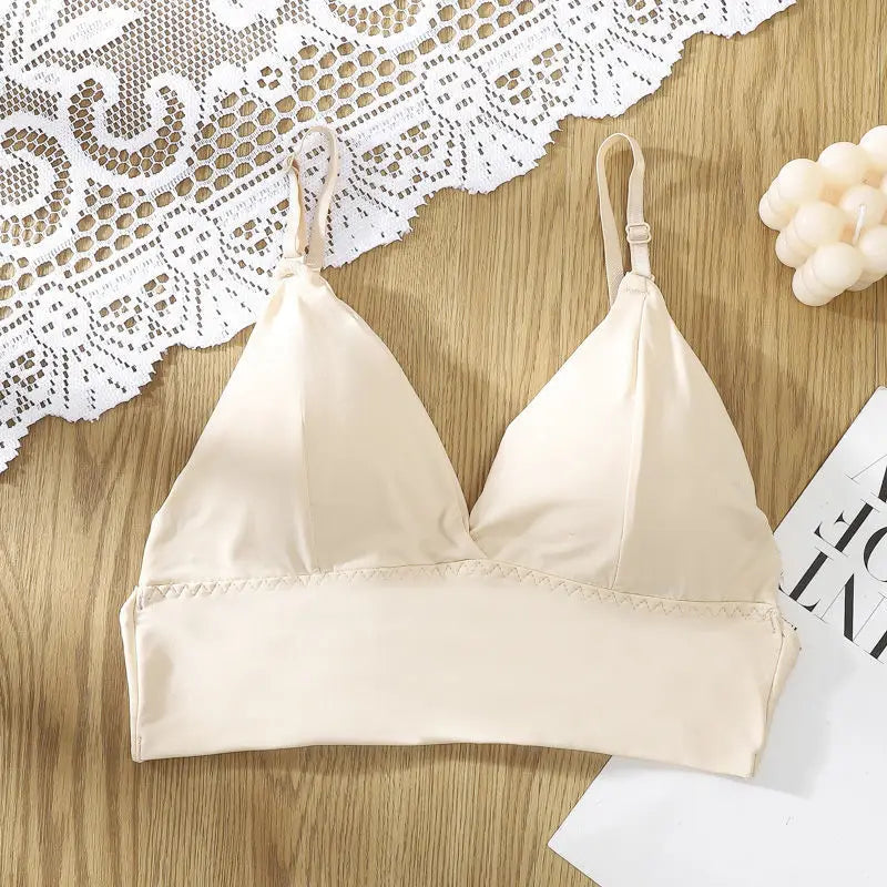Women Sexy Cotton U Backless Bras For Low Back Push Underwear Thin Seamless Bralette Top Comfort Wireless Invisible Bra Lingerie