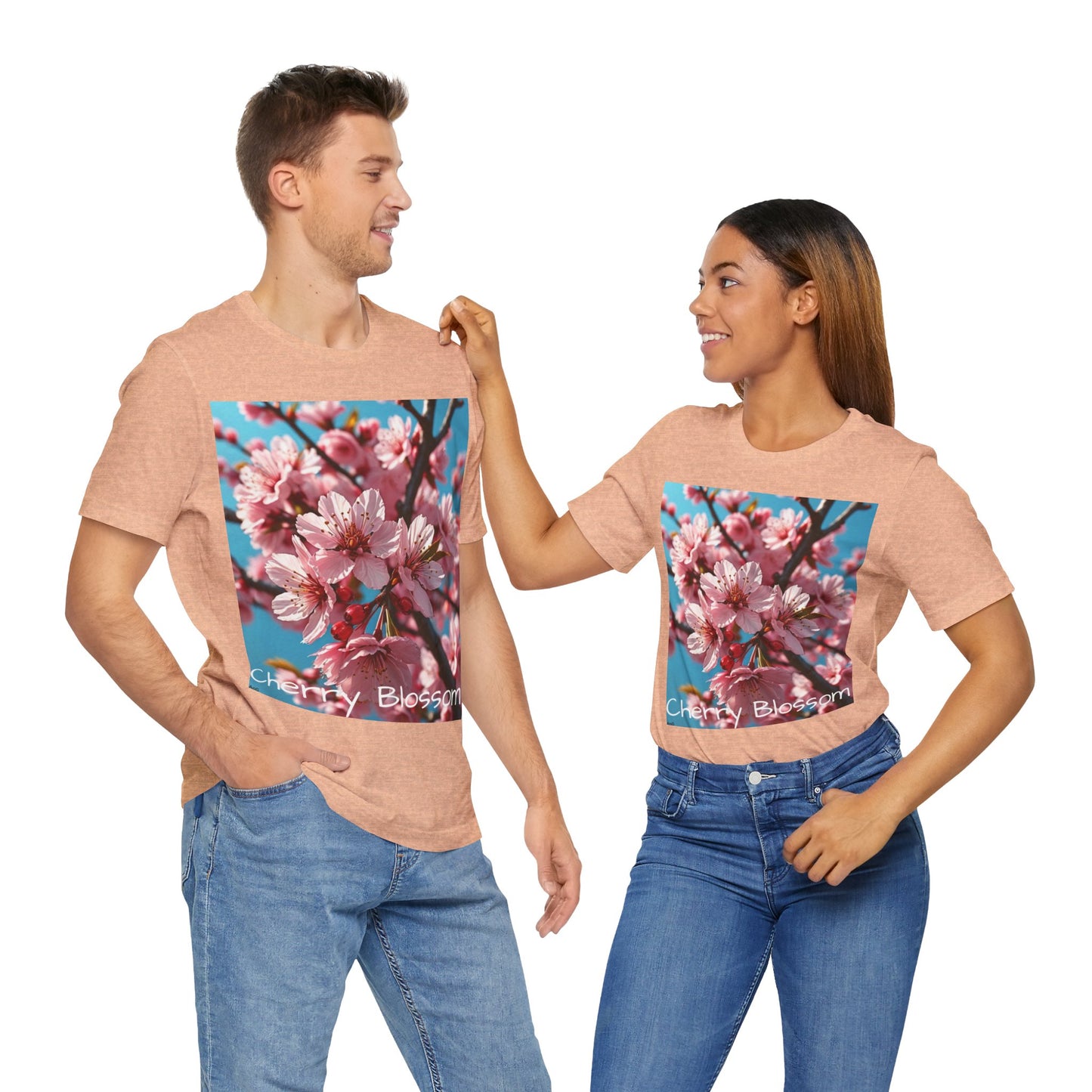 Cherry Blossom Unisex Jersey Short Sleeve Tee