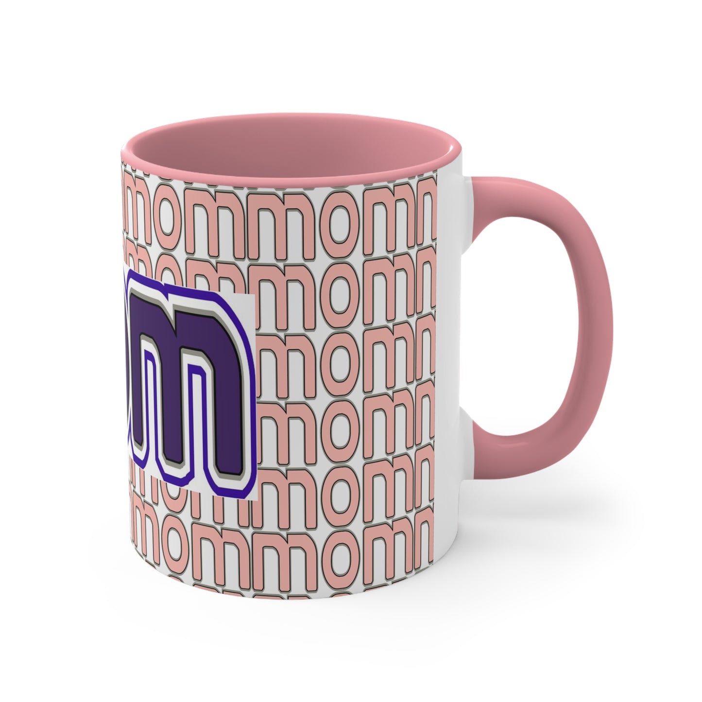 “Mom” Purple Accent Coffee Mug, 11oz