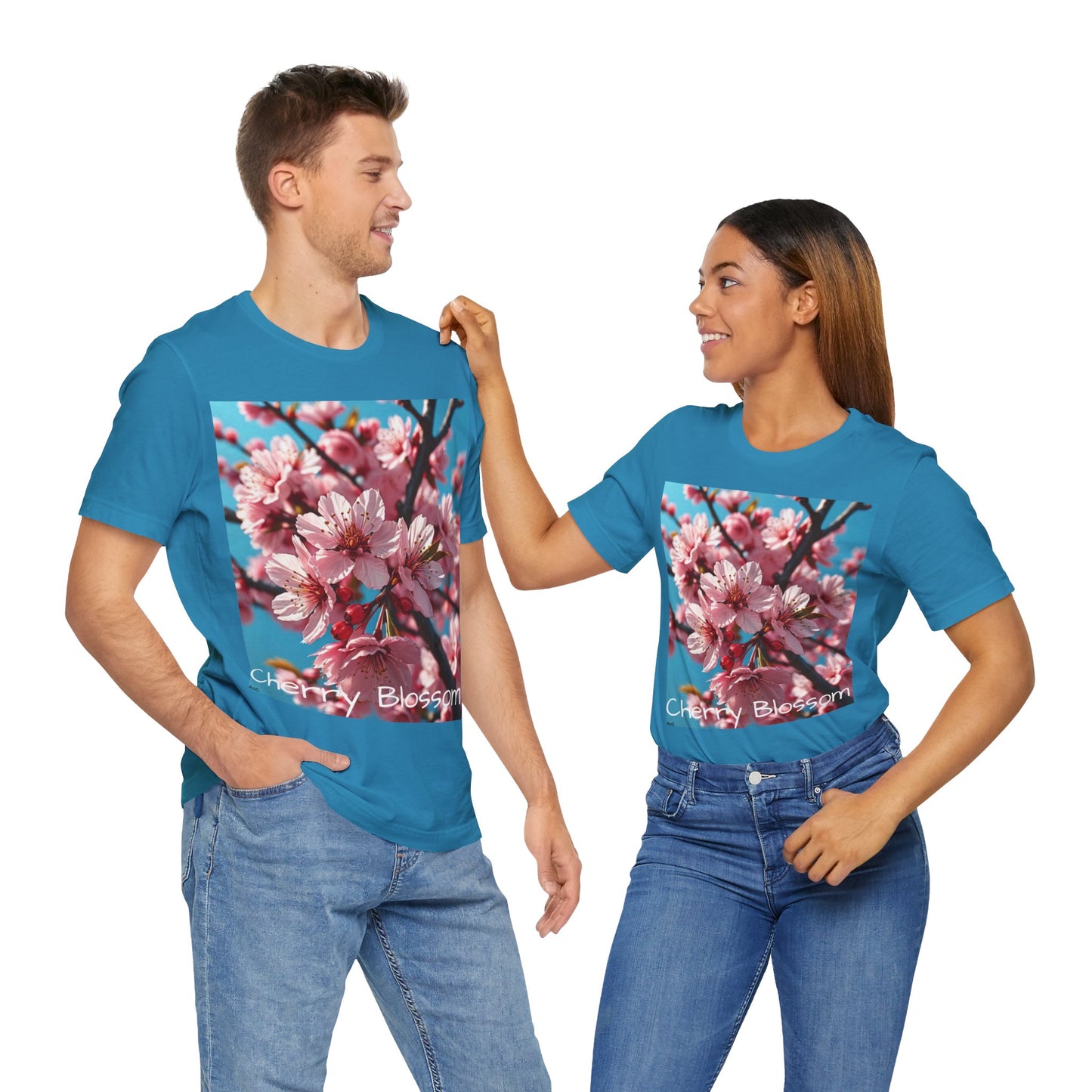 Cherry Blossom Unisex Jersey Short Sleeve Tee