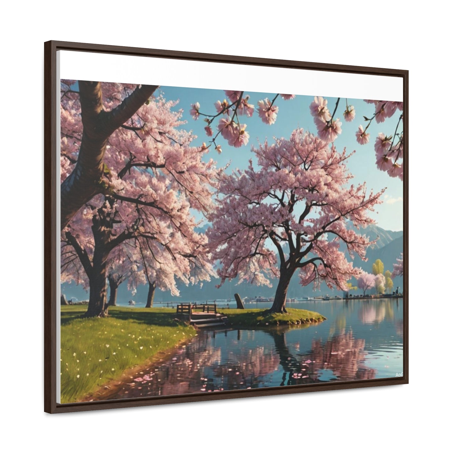 Cherry Blossom Gallery Canvas Wraps, Horizontal Frame