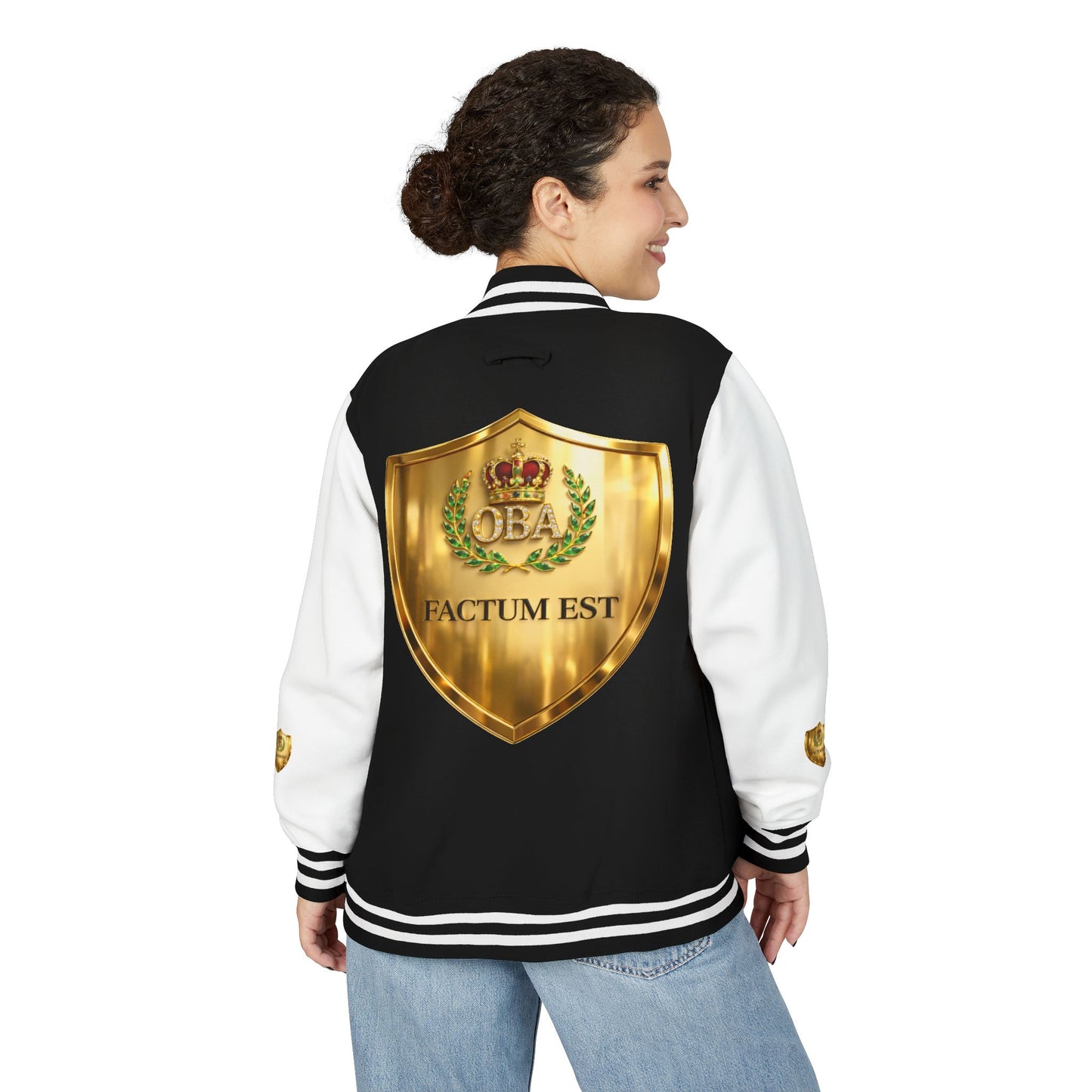 Factum Est-Unisex Heavyweight Letterman Jacket