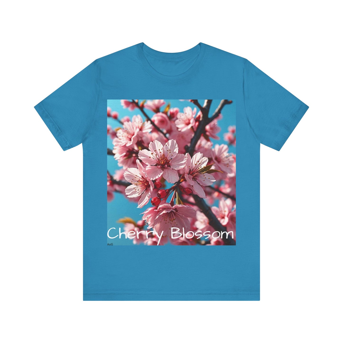 Cherry Blossom Unisex Jersey Short Sleeve Tee