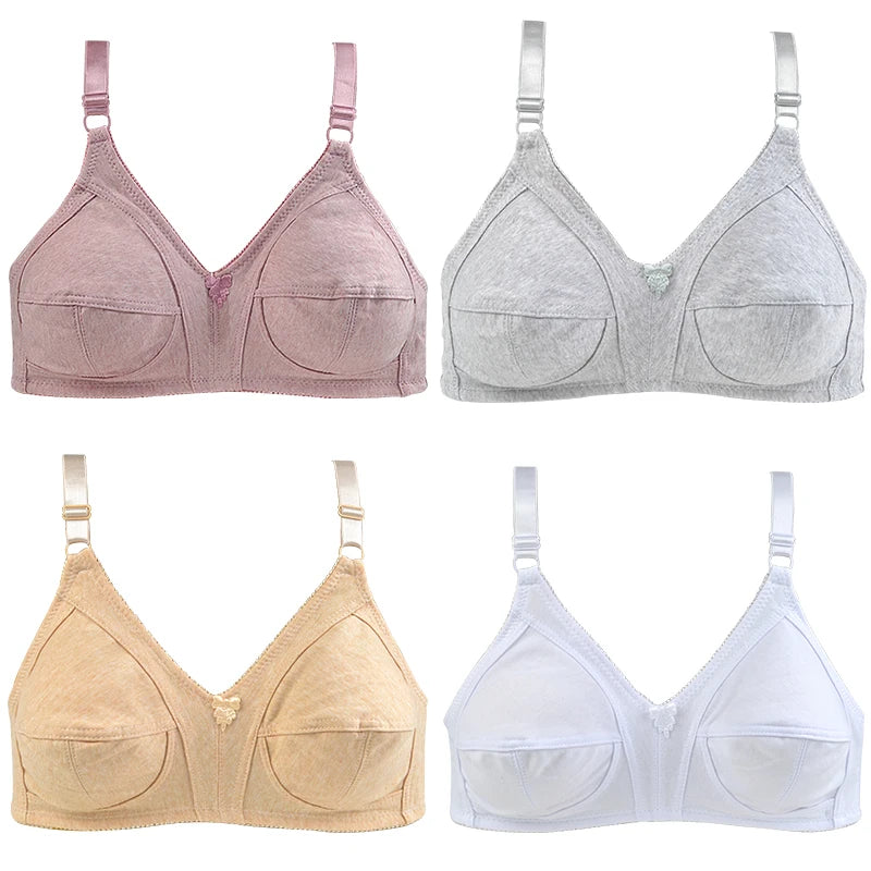 Thin Bra For Women Wireless Bras Cotton Thin Brassiere Female Confortable Underwear Big Size 48C 46CD Cup