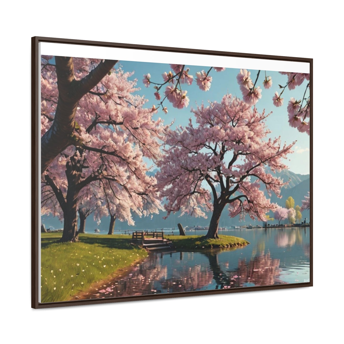 Cherry Blossom Gallery Canvas Wraps, Horizontal Frame