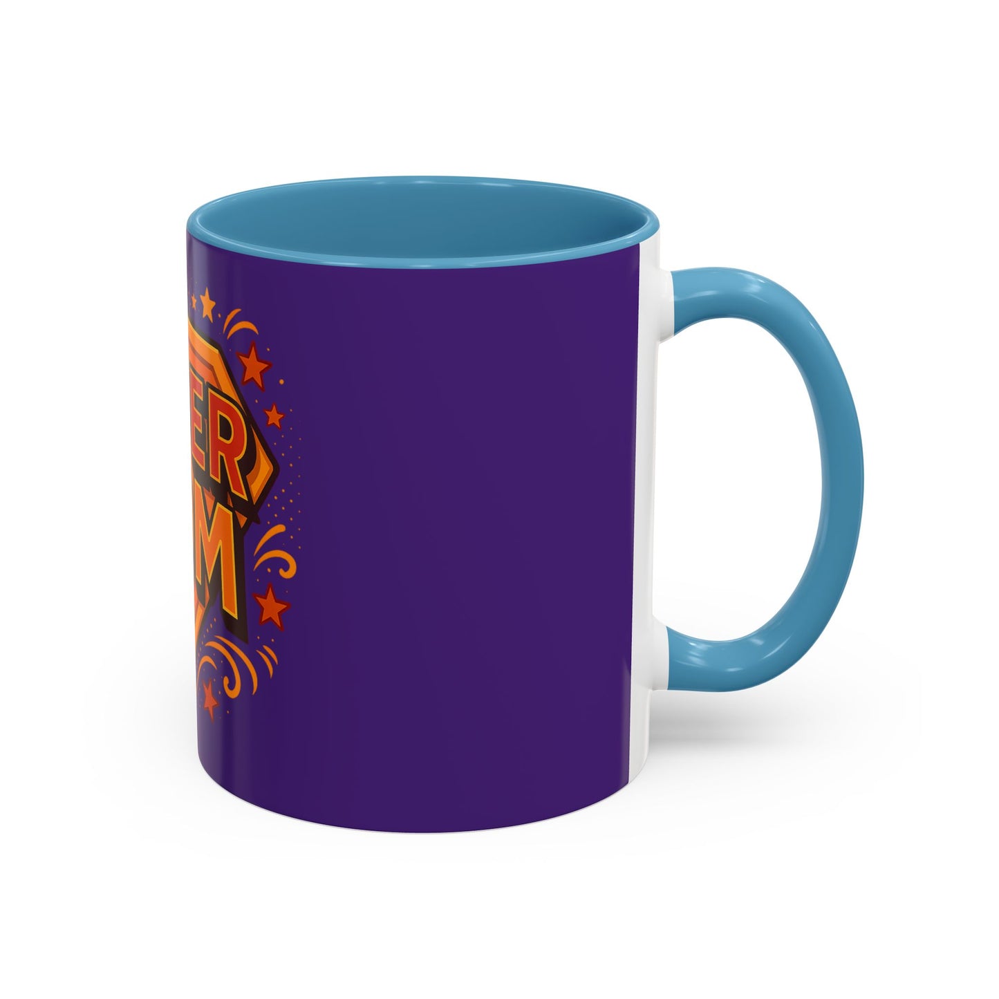 SUPER MOM - Accent Coffee Mug (11, 15oz)