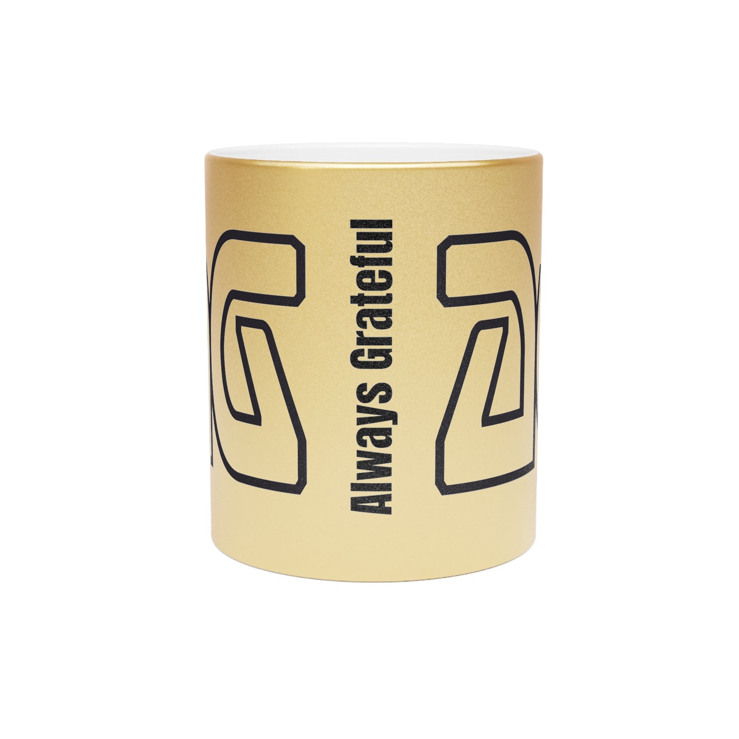 AG Always Grateful Metallic Mug (Silver\Gold)