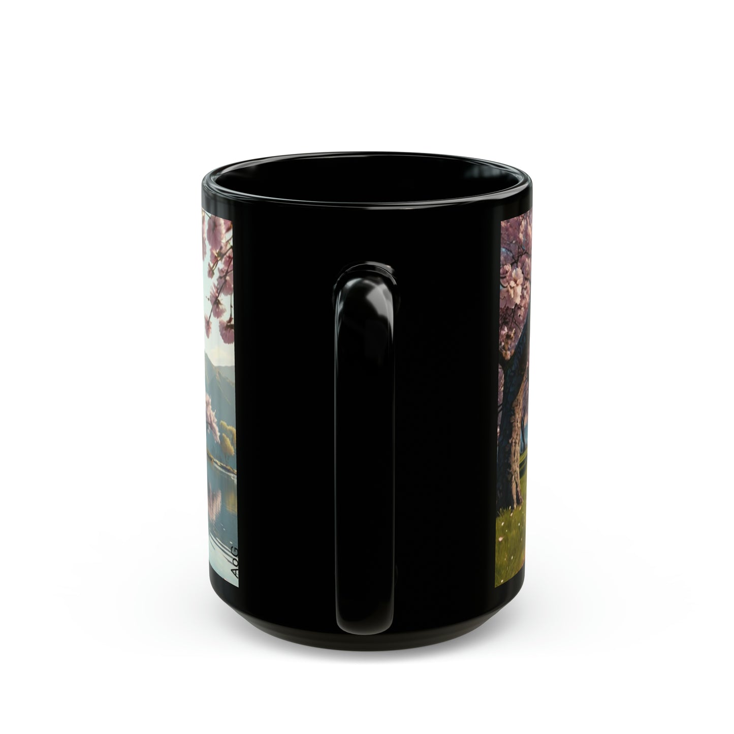 Cherry Blossom Black Mug (11oz, 15oz)