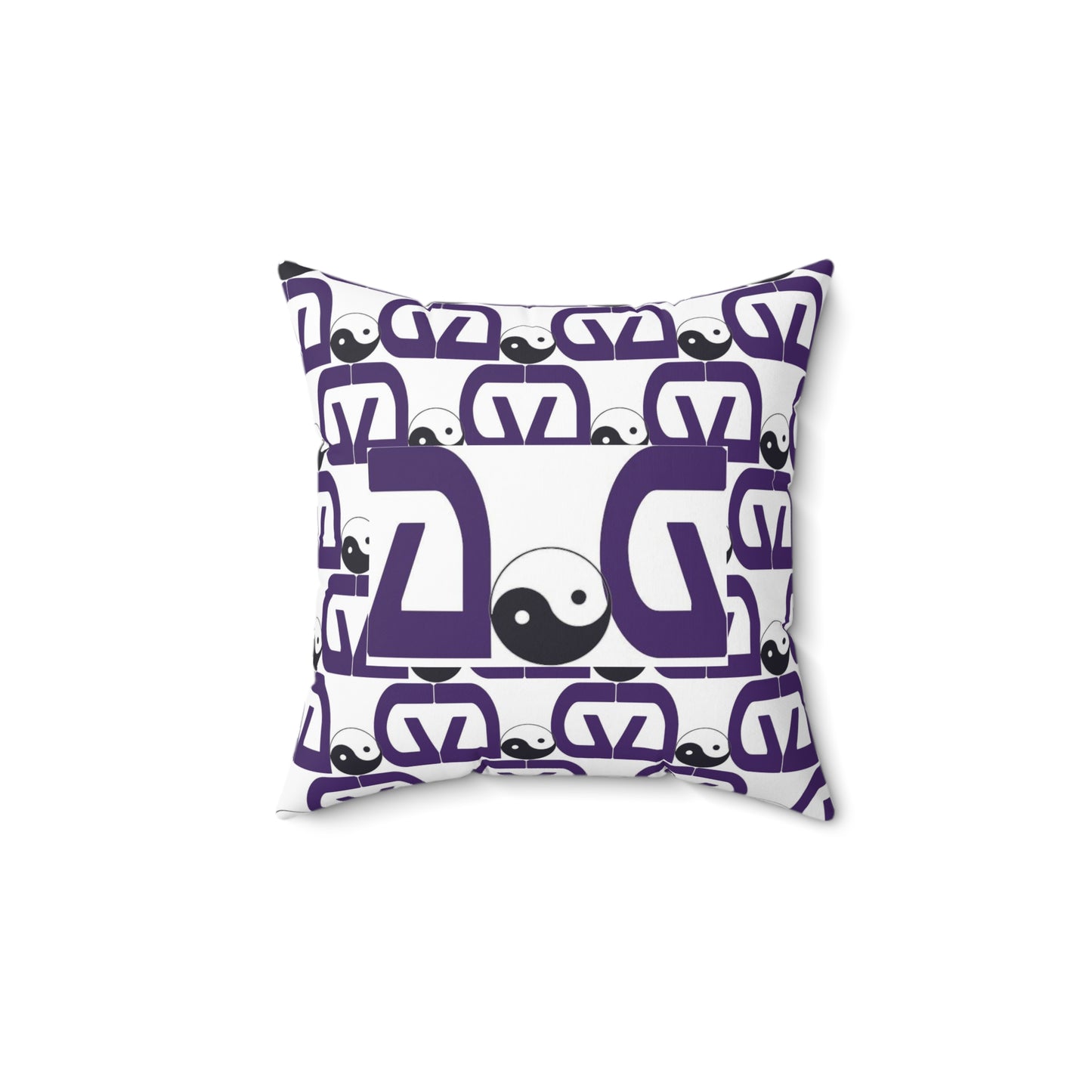 Brick Purple Spun Polyester Square Pillow