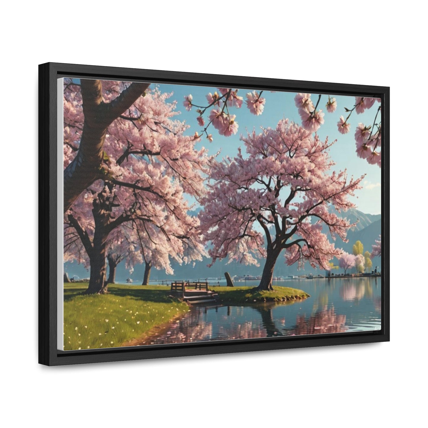 Cherry Blossom Gallery Canvas Wraps, Horizontal Frame