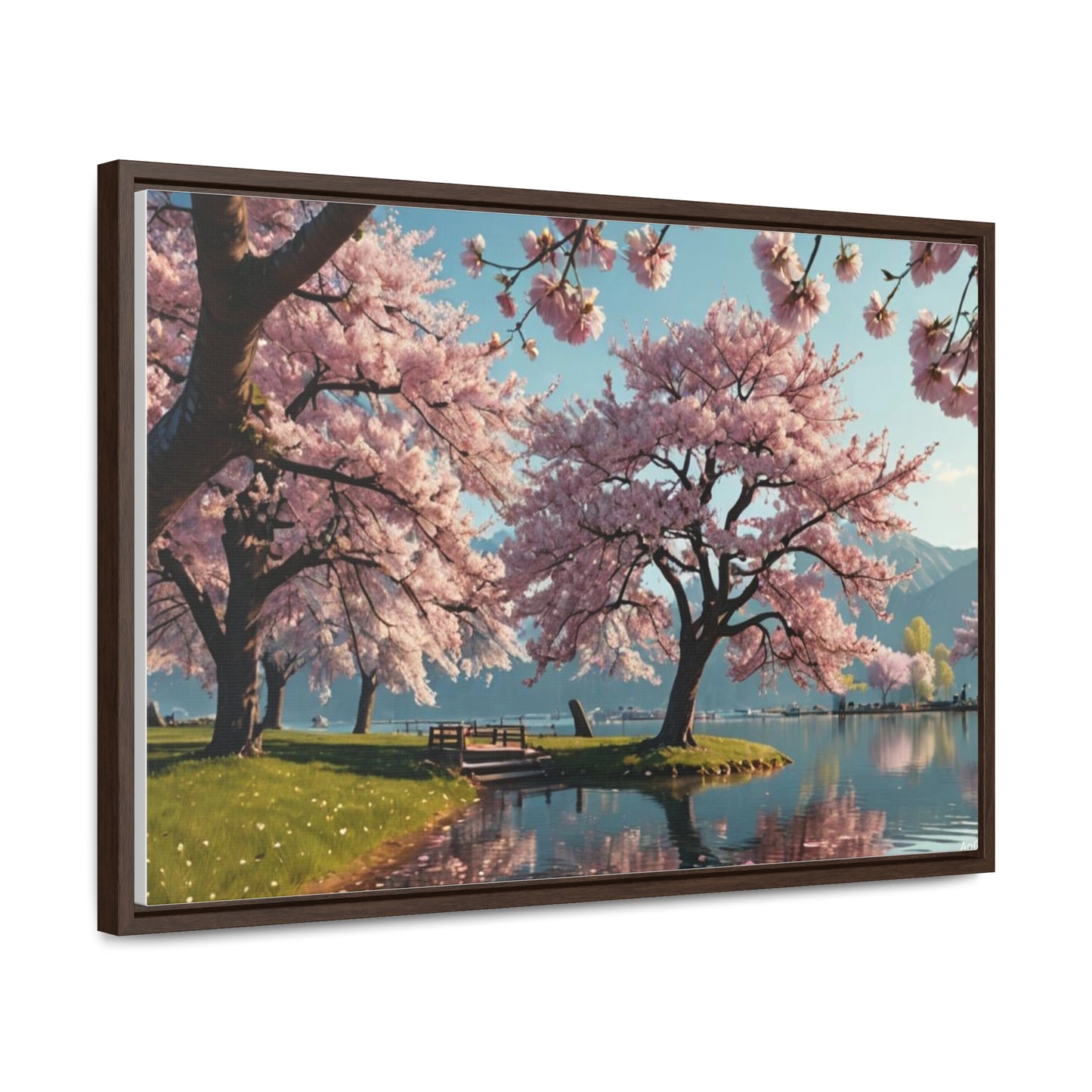 Cherry Blossom Gallery Canvas Wraps, Horizontal Frame