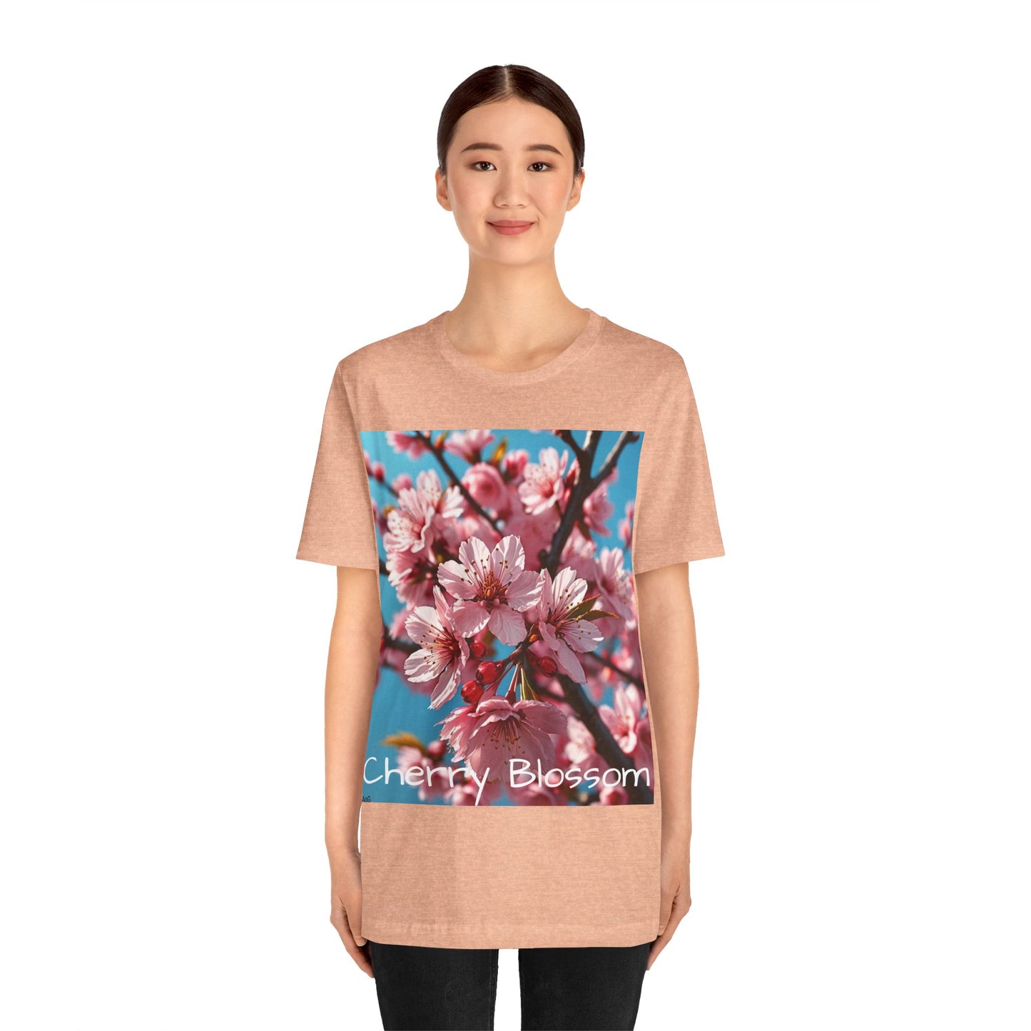 Cherry Blossom Unisex Jersey Short Sleeve Tee