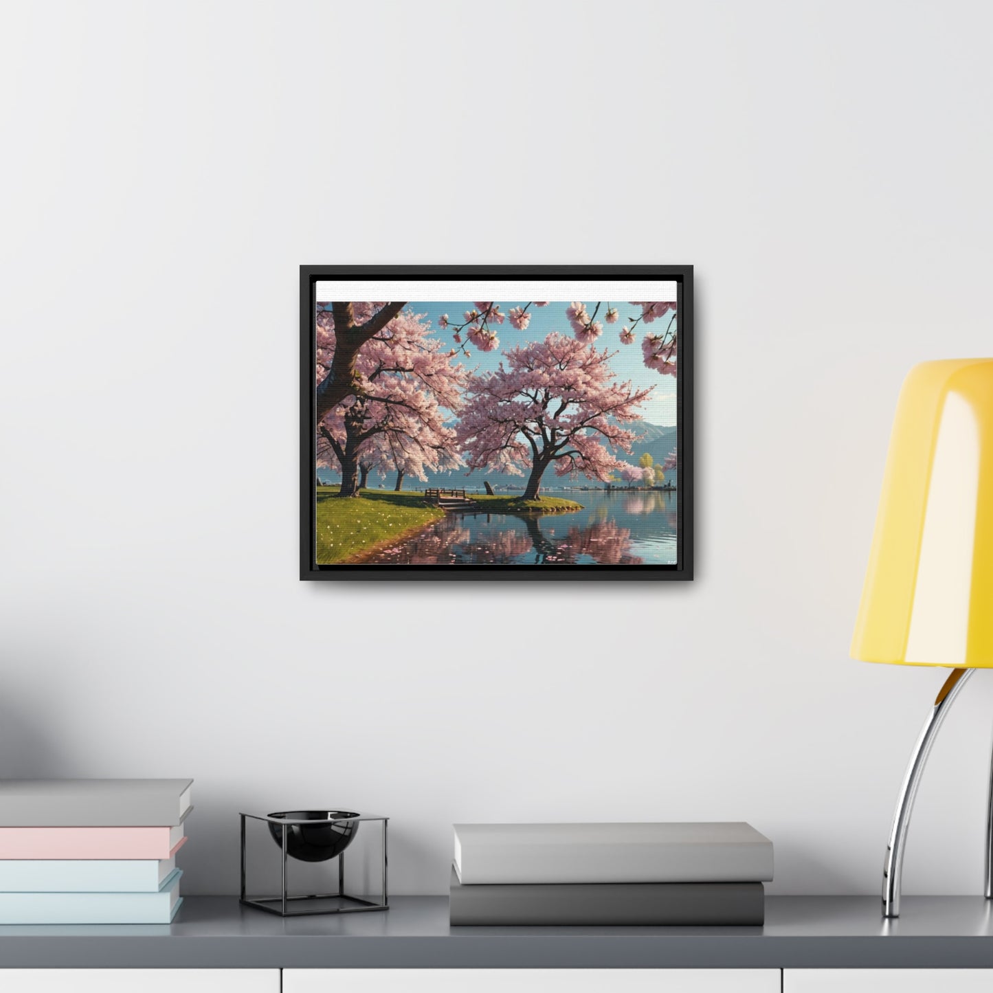 Cherry Blossom Gallery Canvas Wraps, Horizontal Frame