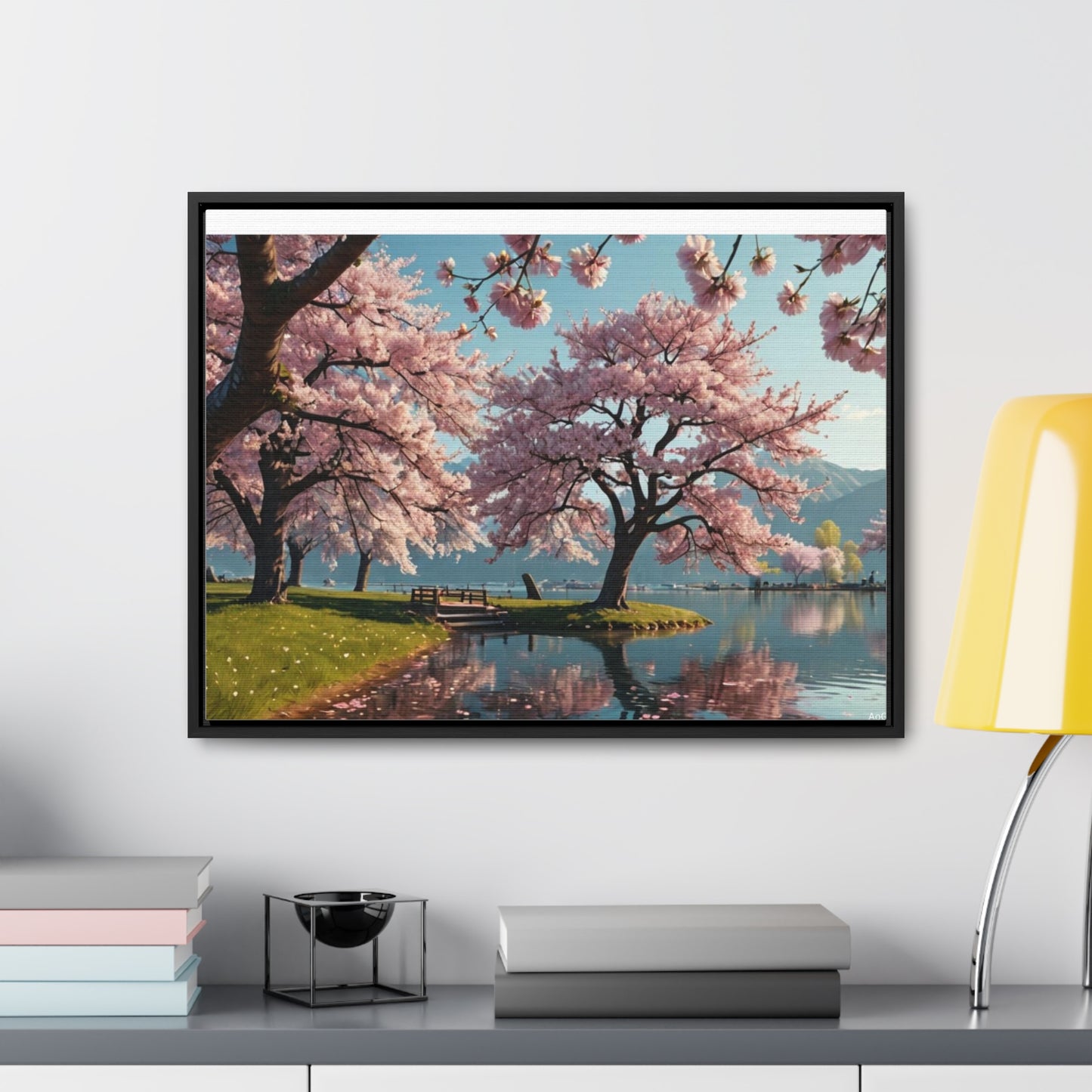 Cherry Blossom Gallery Canvas Wraps, Horizontal Frame