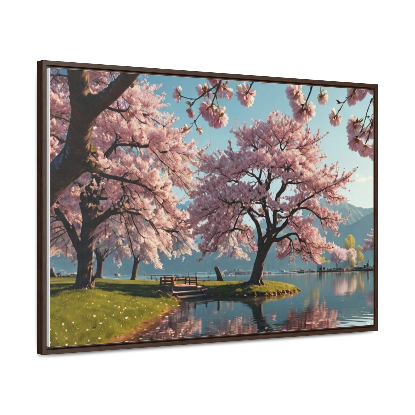 Cherry Blossom Gallery Canvas Wraps, Horizontal Frame