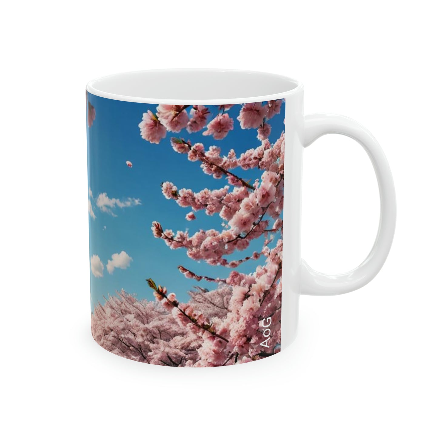 Cherry Blossom DCM Ceramic Mug, 11oz