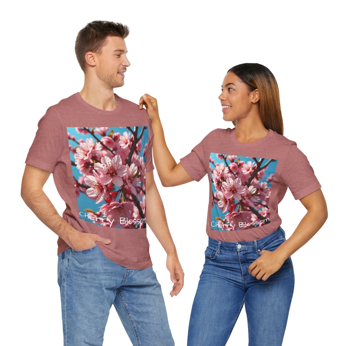 Cherry Blossom Unisex Jersey Short Sleeve Tee