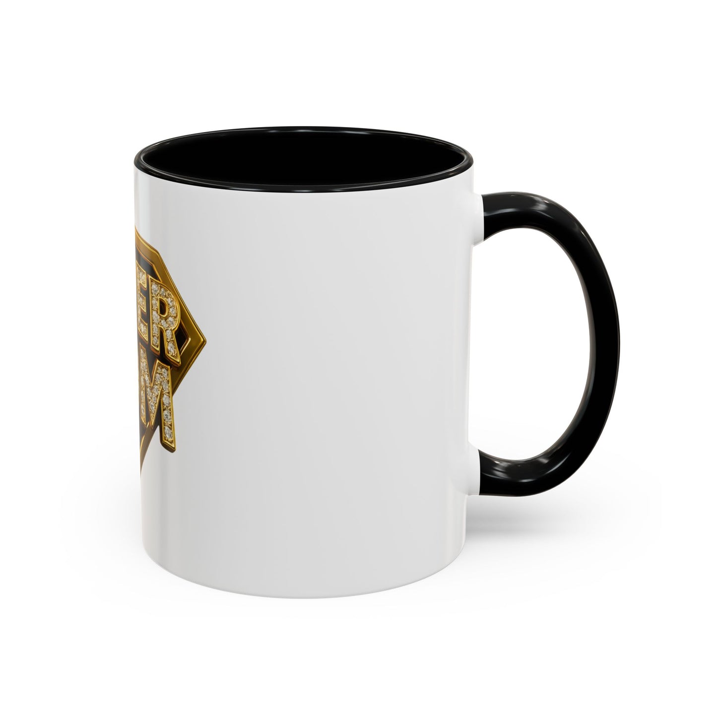 SUPER MOM - Accent Coffee Mug (11, 15oz)
