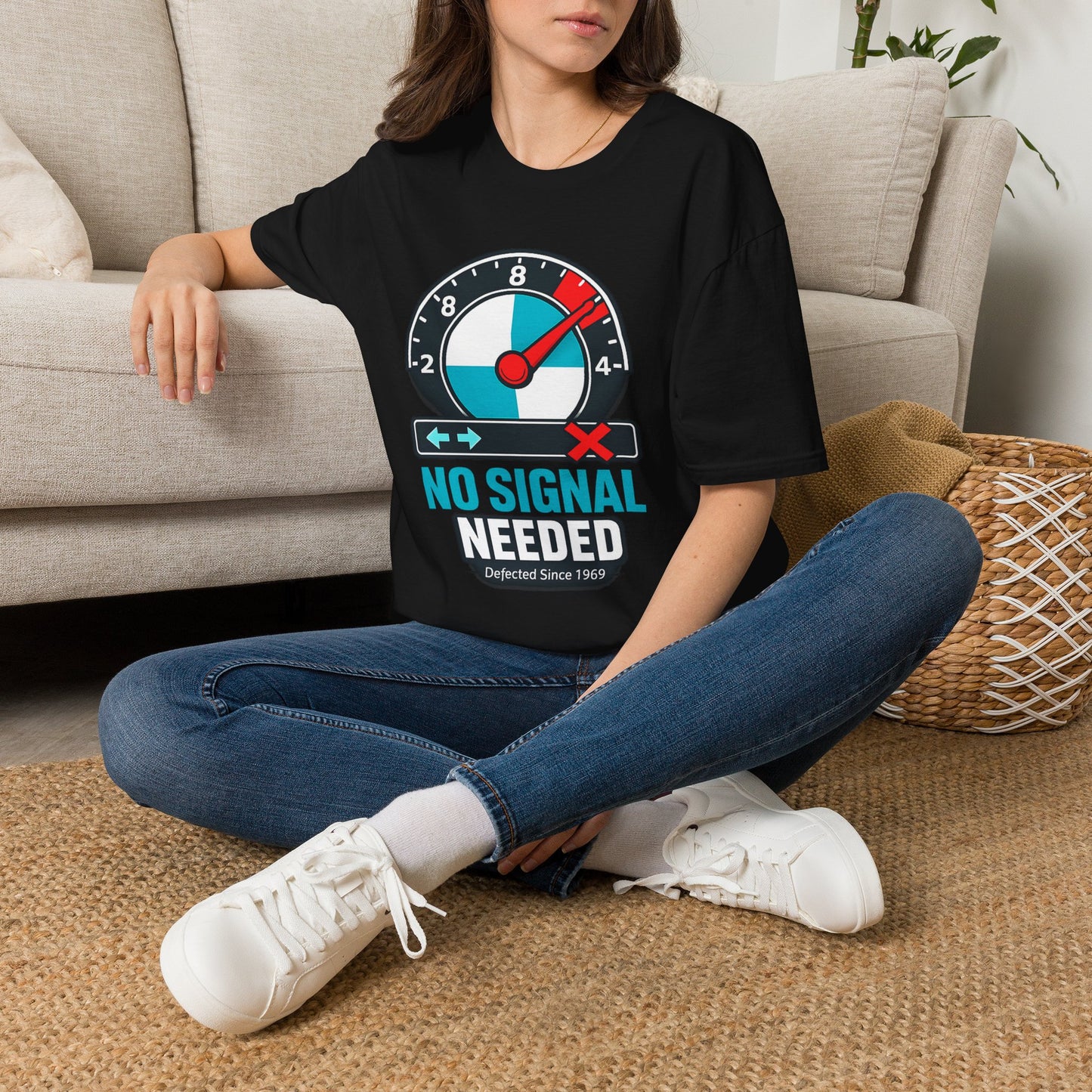 NO SIGNAL NEEDED-Unisex Softstyle T-Shirt