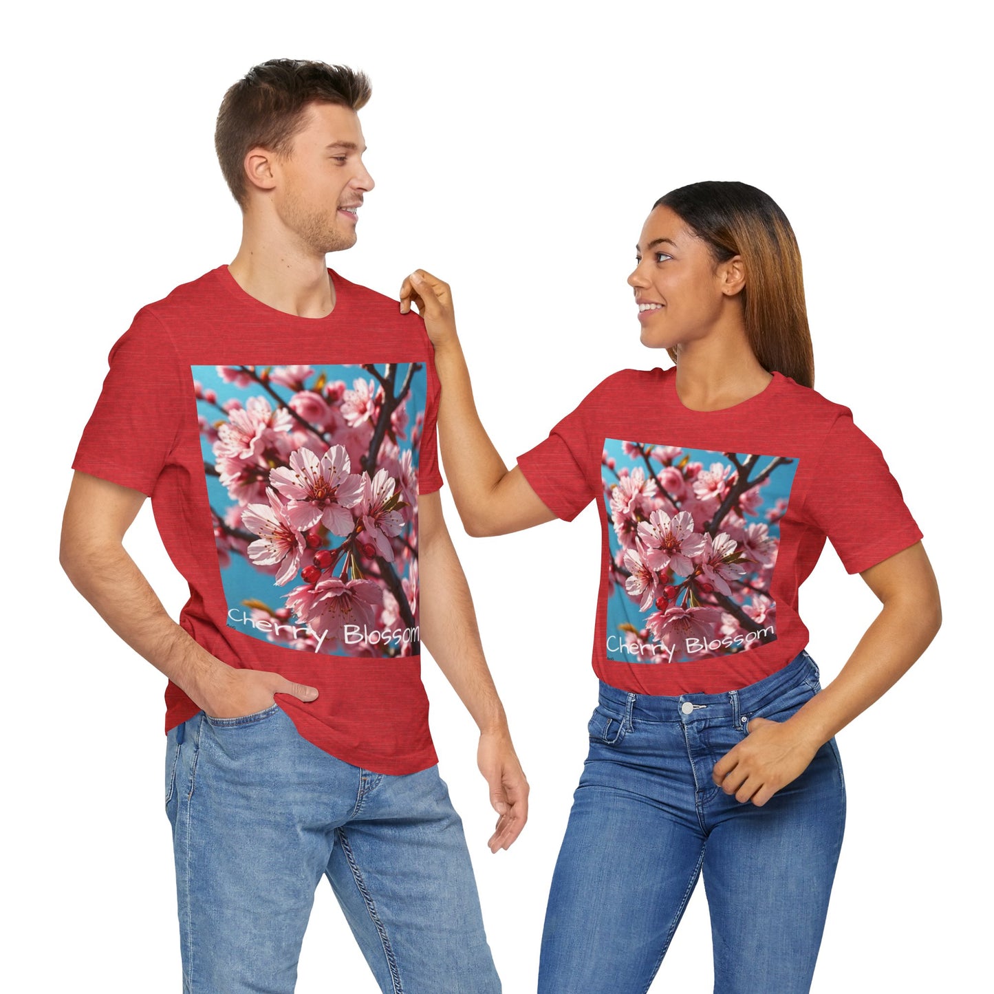 Cherry Blossom Unisex Jersey Short Sleeve Tee